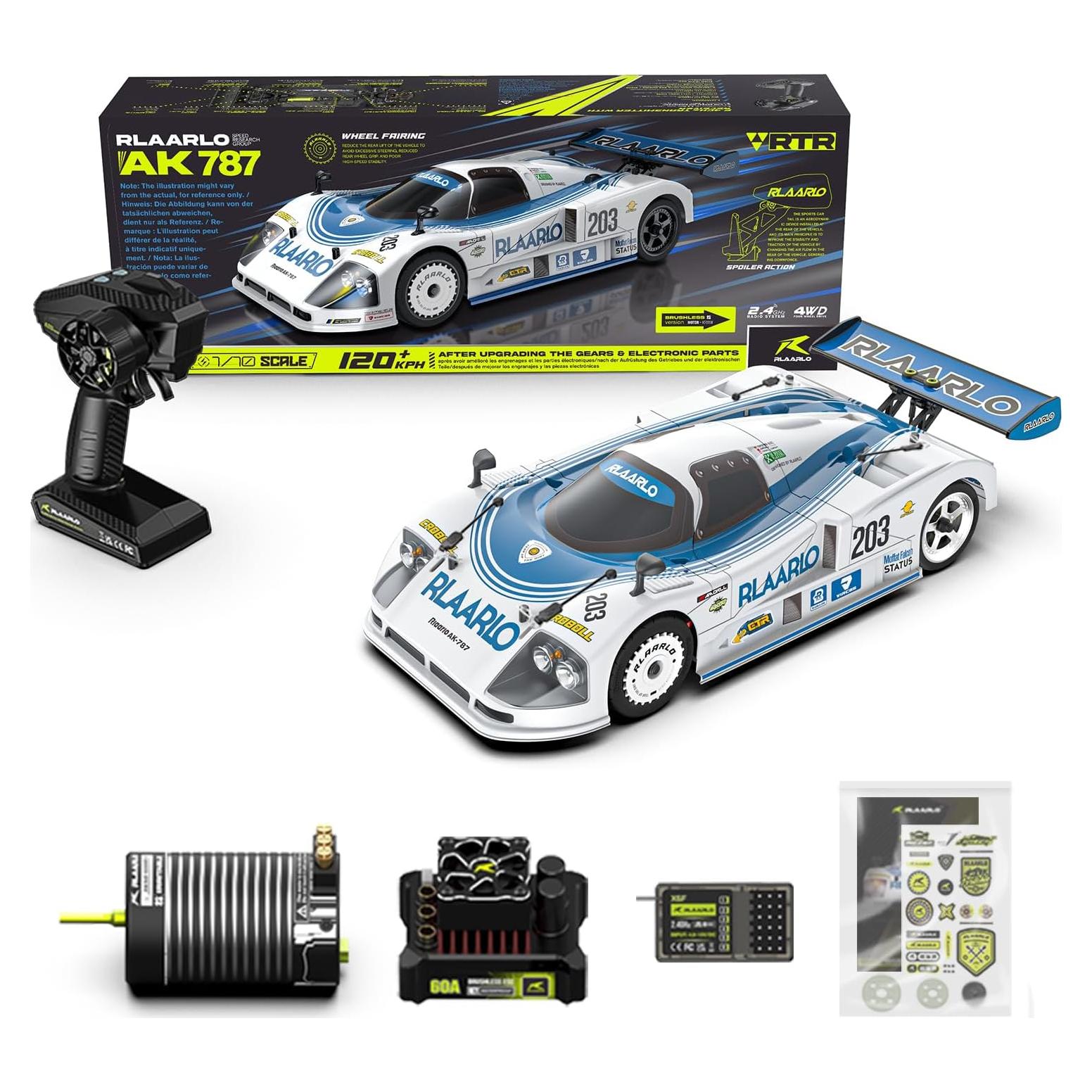 Coche RC AMORIL AK-787 1:10 Sin Escobillas 120 km/h