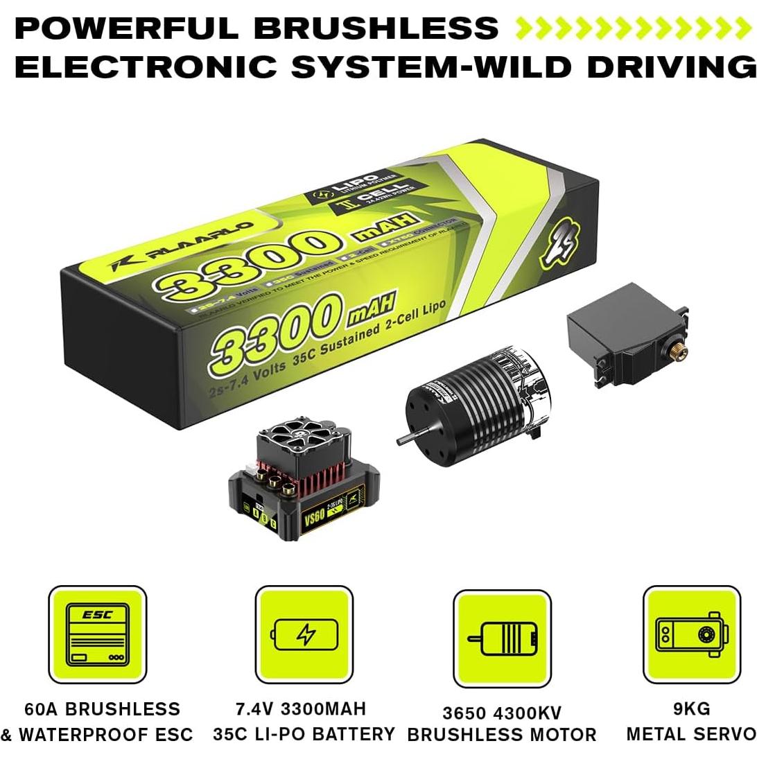 Coche RC AMORIL AK-787 1:10 Sin Escobillas 120 km/h