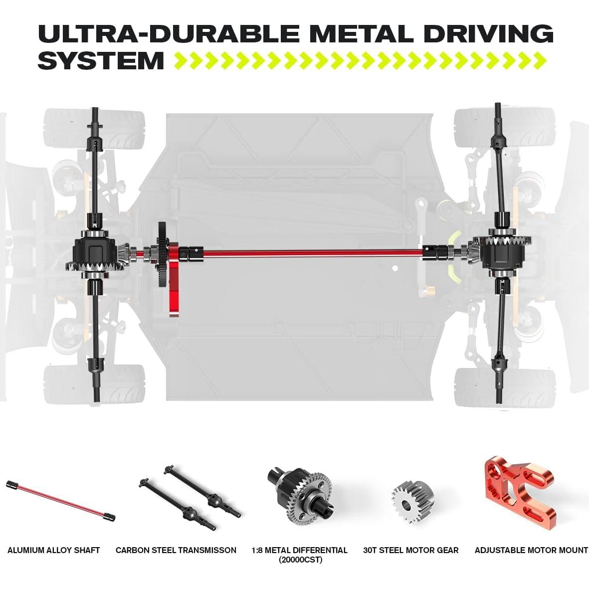 Coche RC AMORIL AK-787 1:10 Sin Escobillas 120 km/h