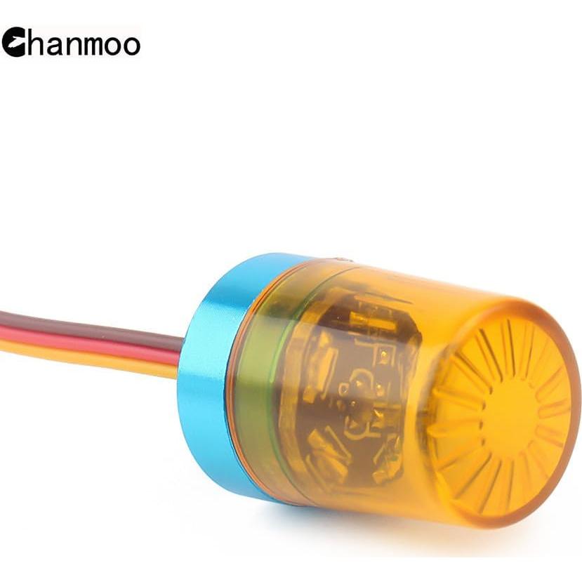 Luz Flash LED Rotativa 360° Chanmoo para Coche RC 1:10 2Pcs