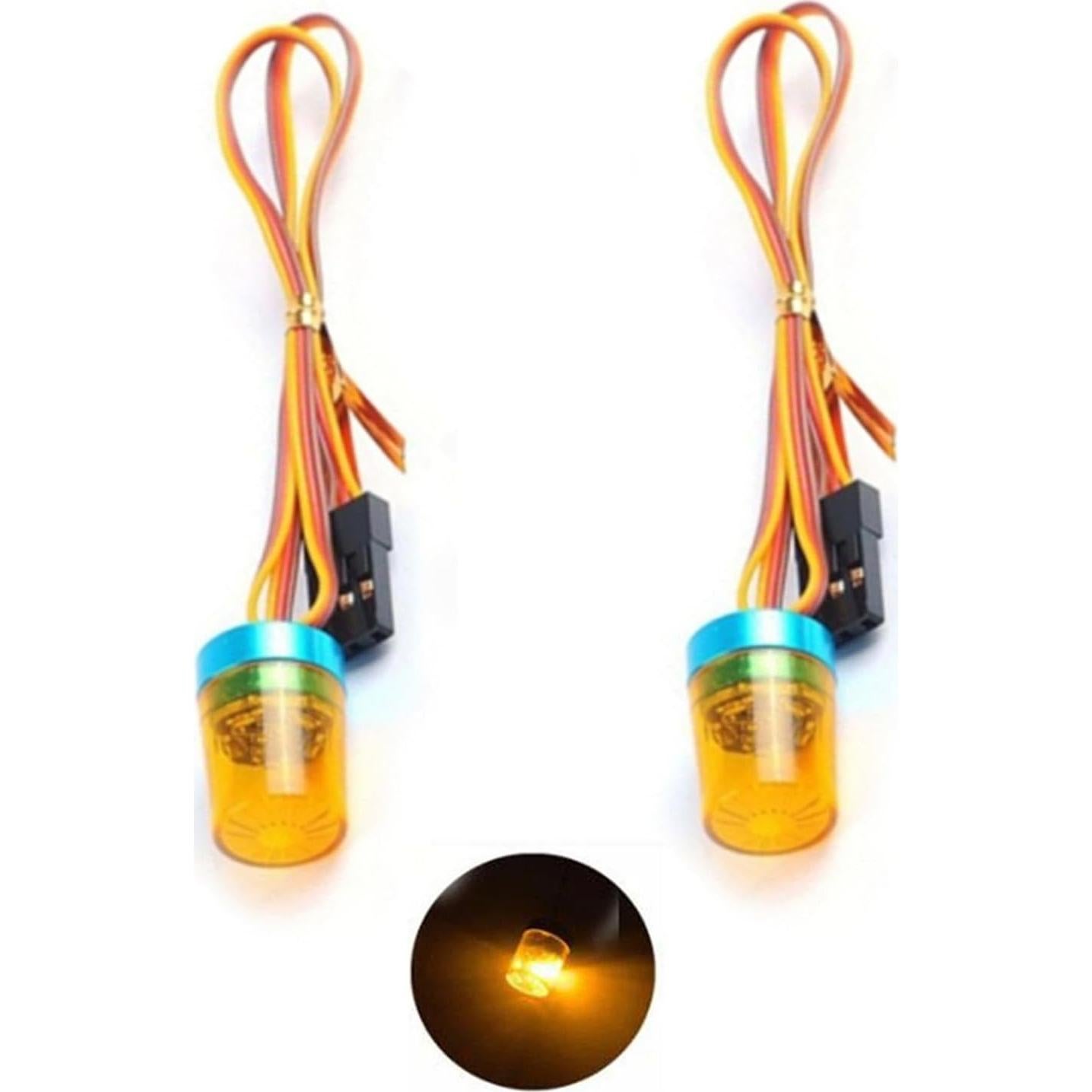 Luz Flash LED Rotativa 360° Chanmoo para Coche RC 1:10 2Pcs