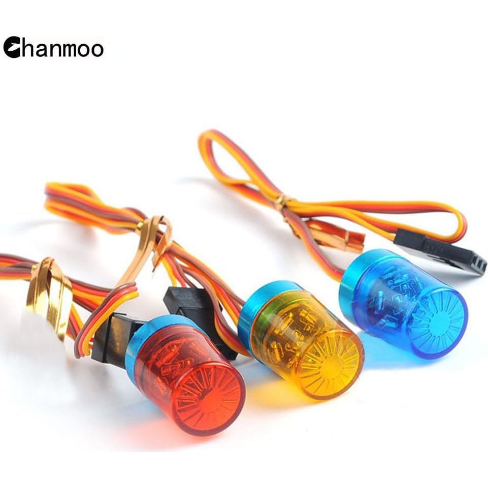 Luz Flash LED Rotativa 360° Chanmoo para Coche RC 1:10 2Pcs