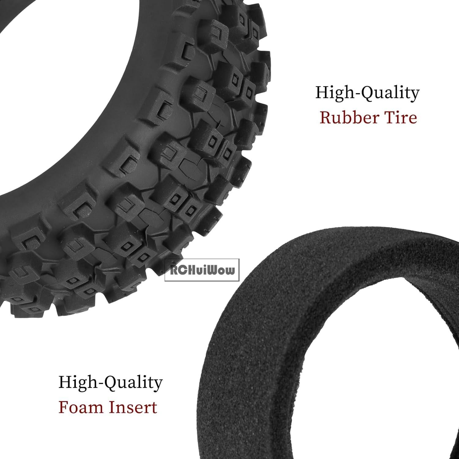 Neumáticos Buggy RC RCHuiWow 1/8 17mm Verde - Todo Terreno