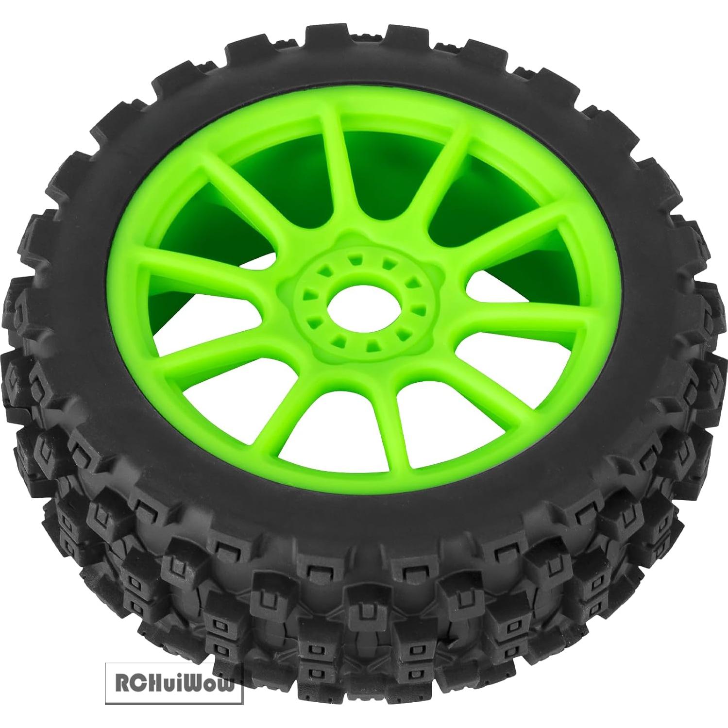 Neumáticos Buggy RC RCHuiWow 1/8 17mm Verde - Todo Terreno