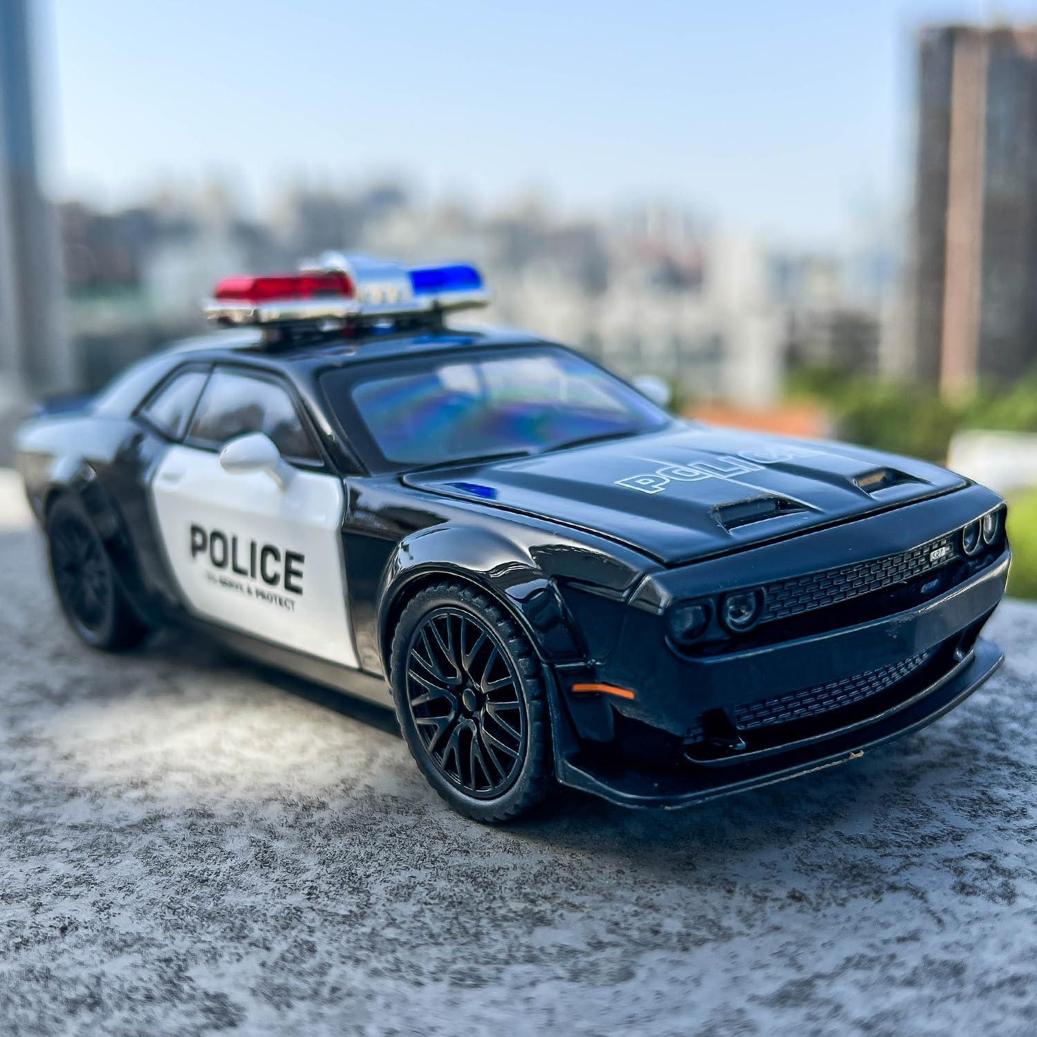 Coche de Juguete Policía Dodge Challenger Hellcat 1/32 BDTCTK