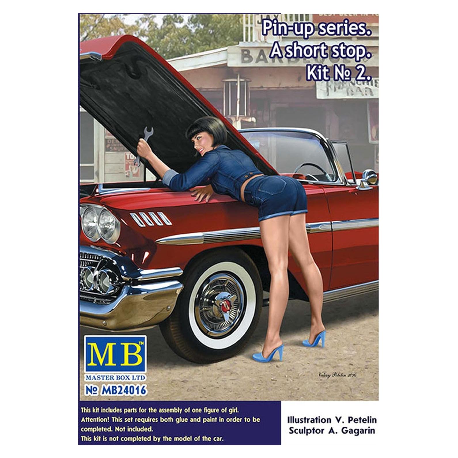 Kit de Modelo Masterbox 24016 Pin-Up Segunda Guerra Mundial