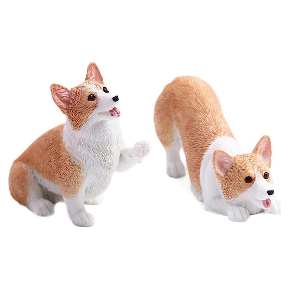 Figurita Mini Corgi Leadigol - Adorno de Resina 3-5cm