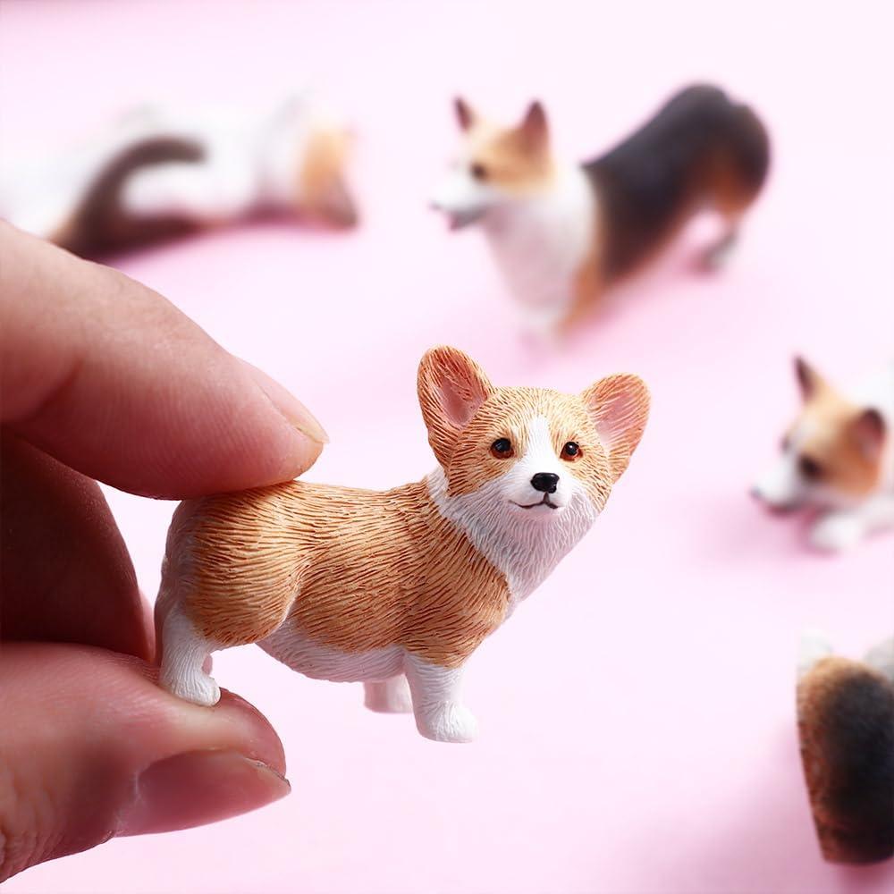 Figurita Mini Corgi Leadigol - Adorno de Resina 3-5cm