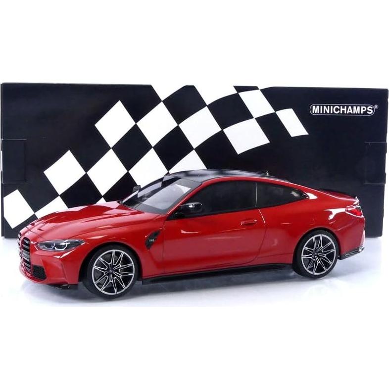 Minichamps Miniatura Coche BMW M4 2020 Escala 1:18 Rojo