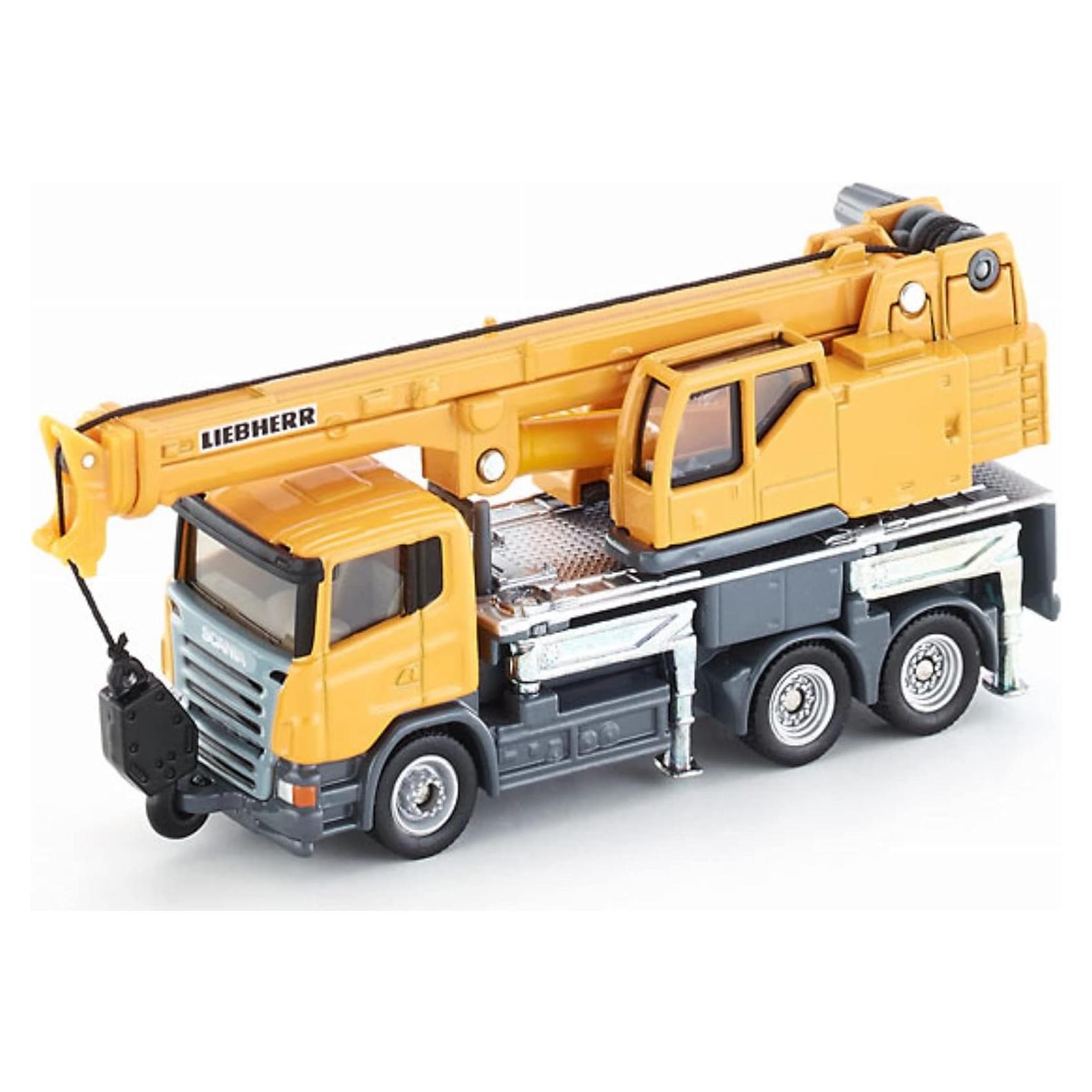 Camión Grúa Telescópica Siku 1859 Metal Amarillo 1:87