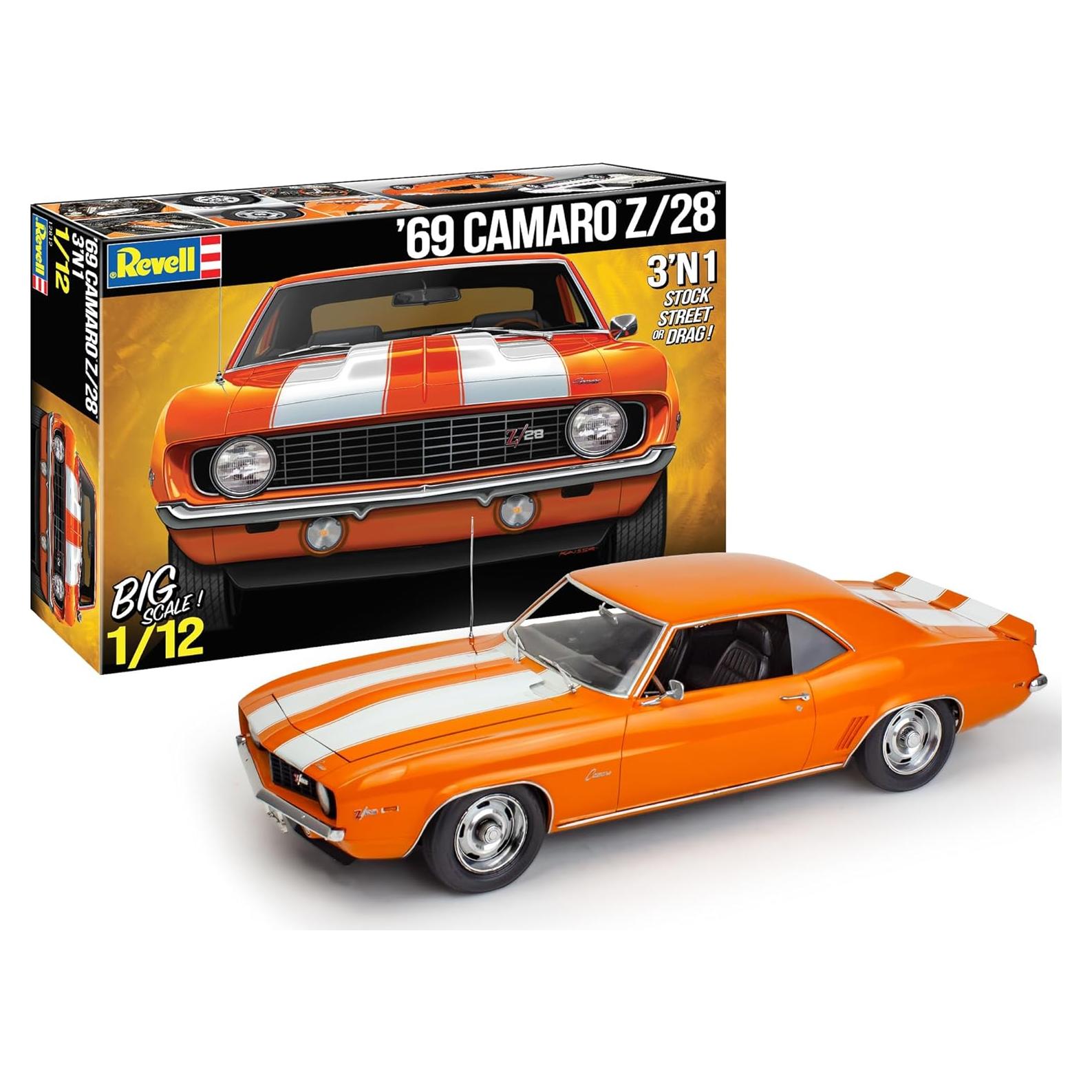 Revell 12812 Kit Modelo 1969 Chevy Camaro Z28 1:12 175 Piezas