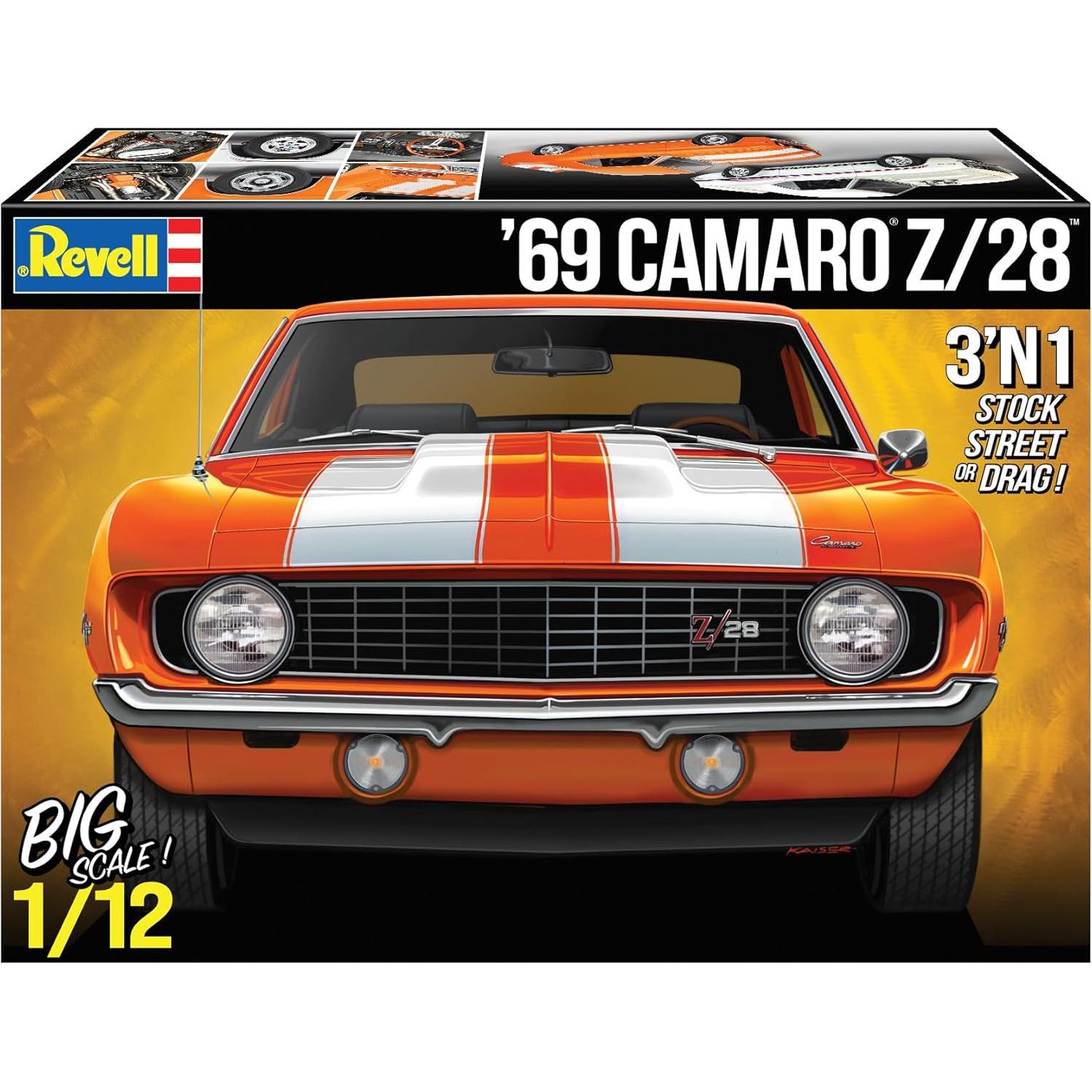 Revell 12812 Kit Modelo 1969 Chevy Camaro Z28 1:12 175 Piezas