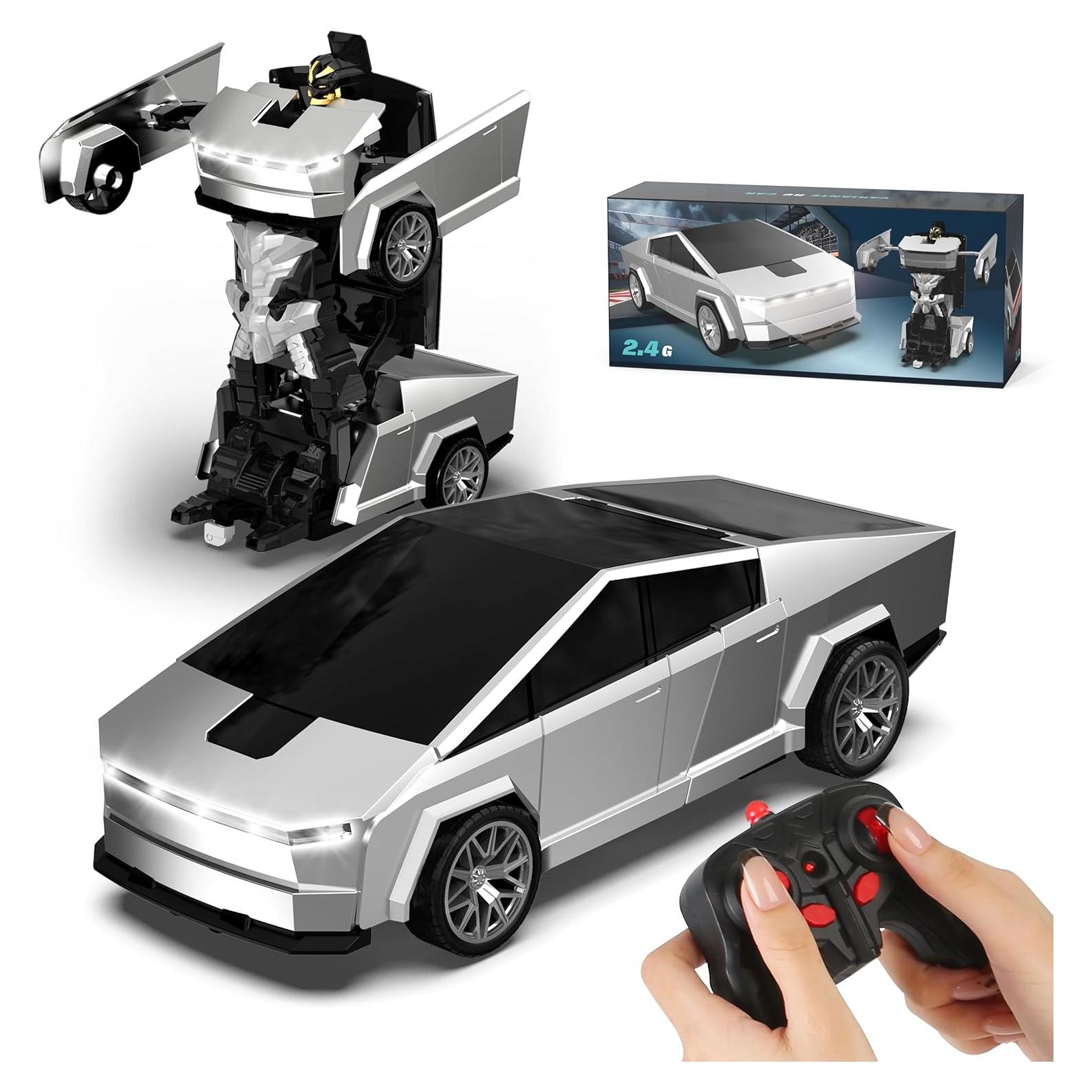 Coche RC Transformable Robot 2.4GHz LED 360° para Niños 4-12