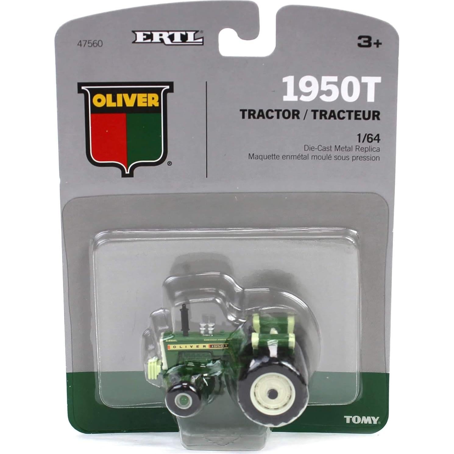 Tractor ERTL 1/64 Oliver 1950-T con Duales Traseros