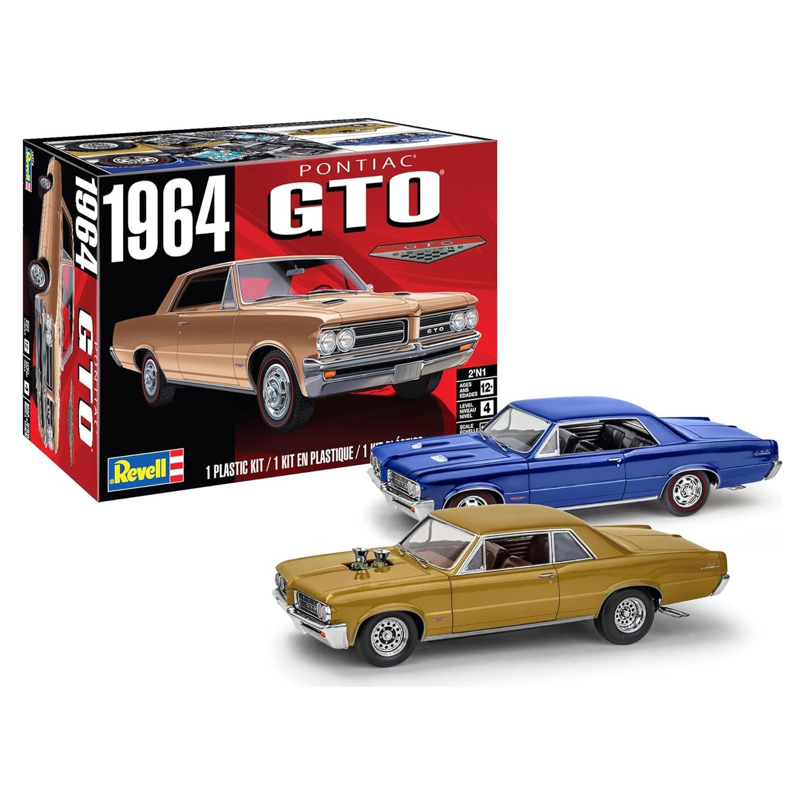 Revell 1964 Pontiac GTO 2'N1 1:24 Kit de Modelo 104 Piezas
