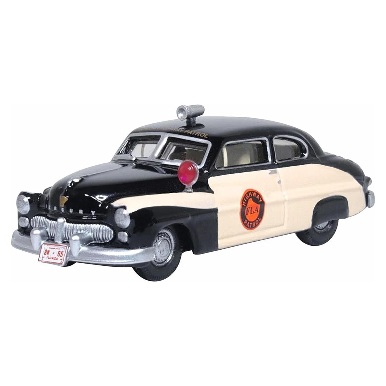 Modelo de Coche Diecast Oxford 1949 Mercury Monarch Policía 1:87