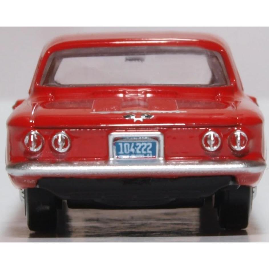 Modelo de Coche Diecast 1963 Chevy Corvair Coupe Rojo HO