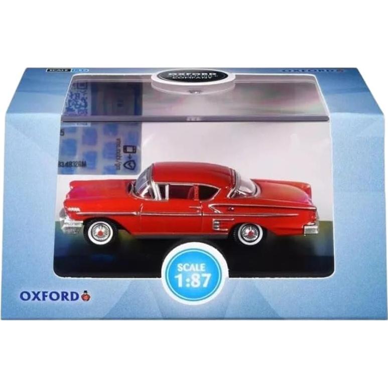 Modelo 1:87 Chevy Impala Sports Coupe Oxford Diecast Rojo
