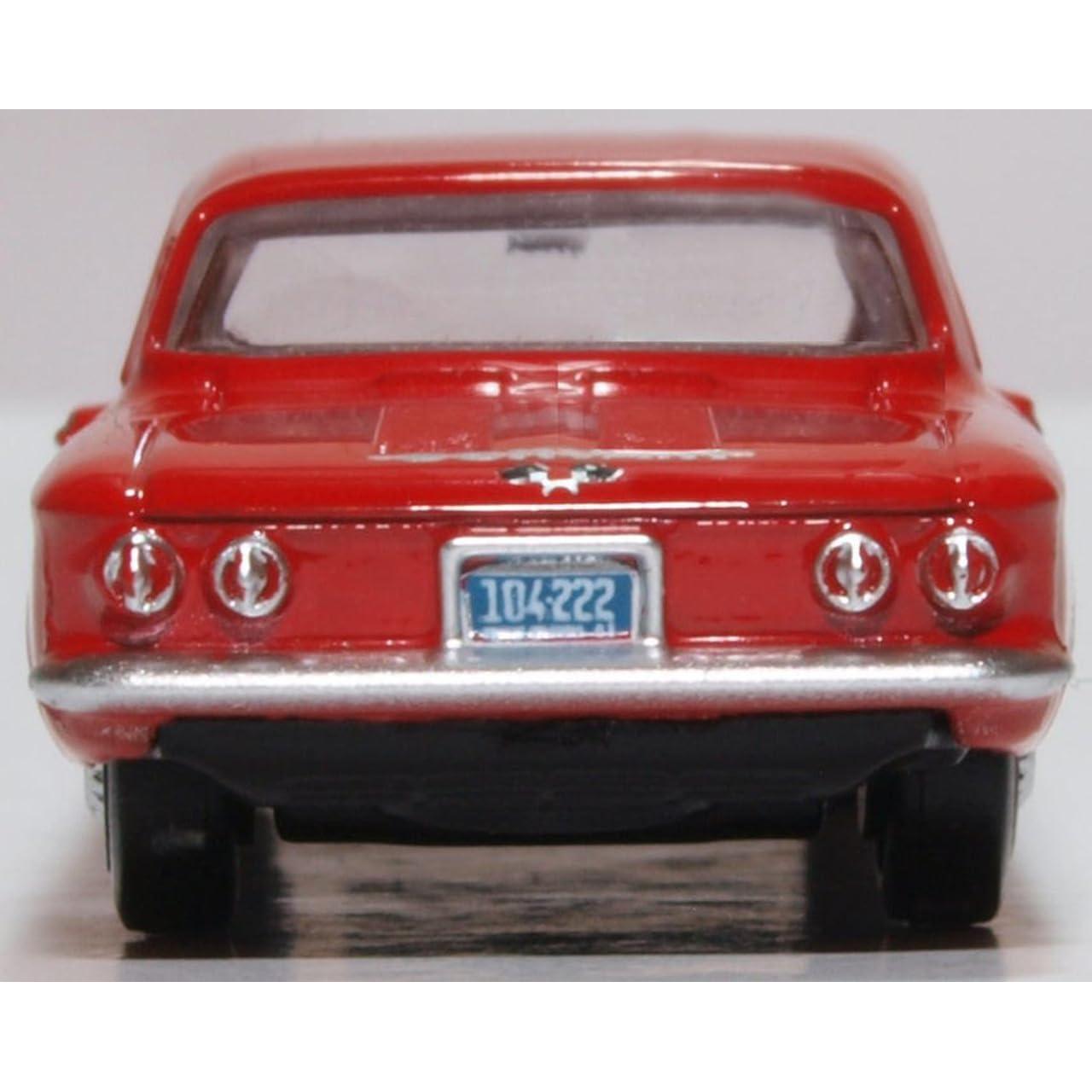 Modelo de Coche Diecast 1963 Corvair Coupe Rojo 1:87