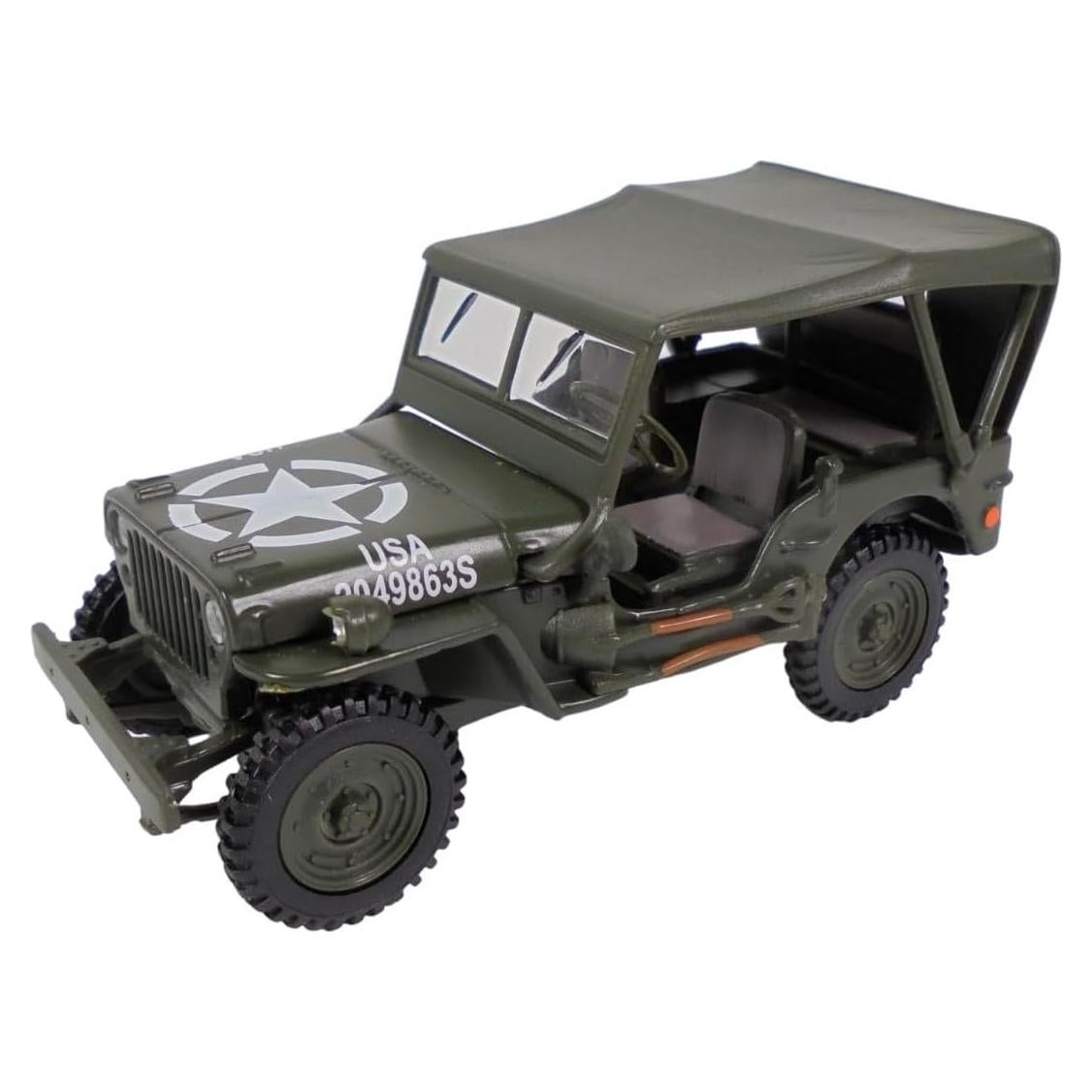 Miniatura Coche OPO 10 Jeep Willys Ejército 1:43 Metal