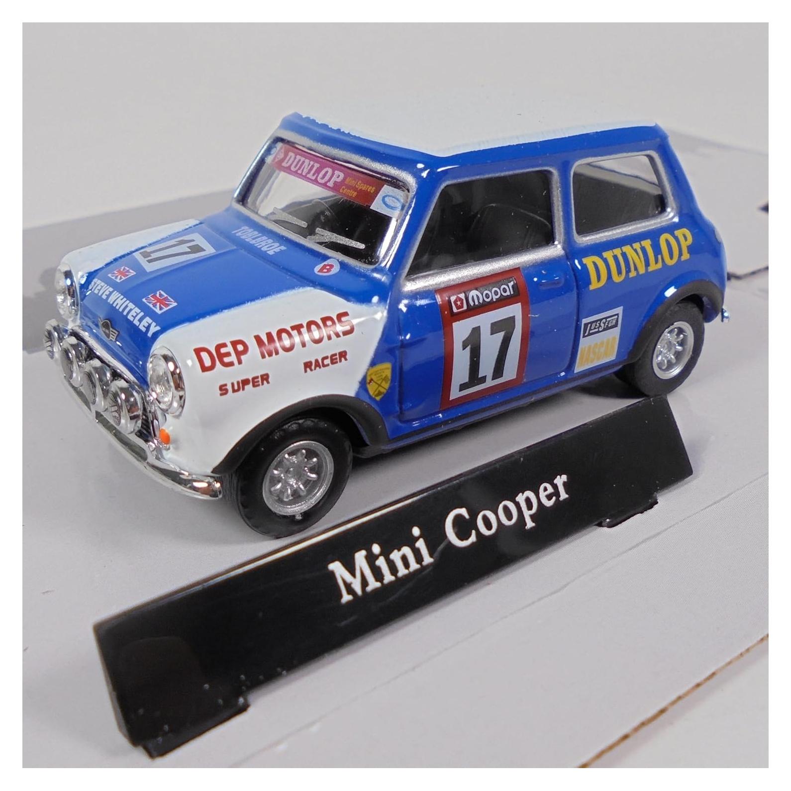 Coche en miniatura OPO 10 MINI Cooper Racing 1/43 Azul