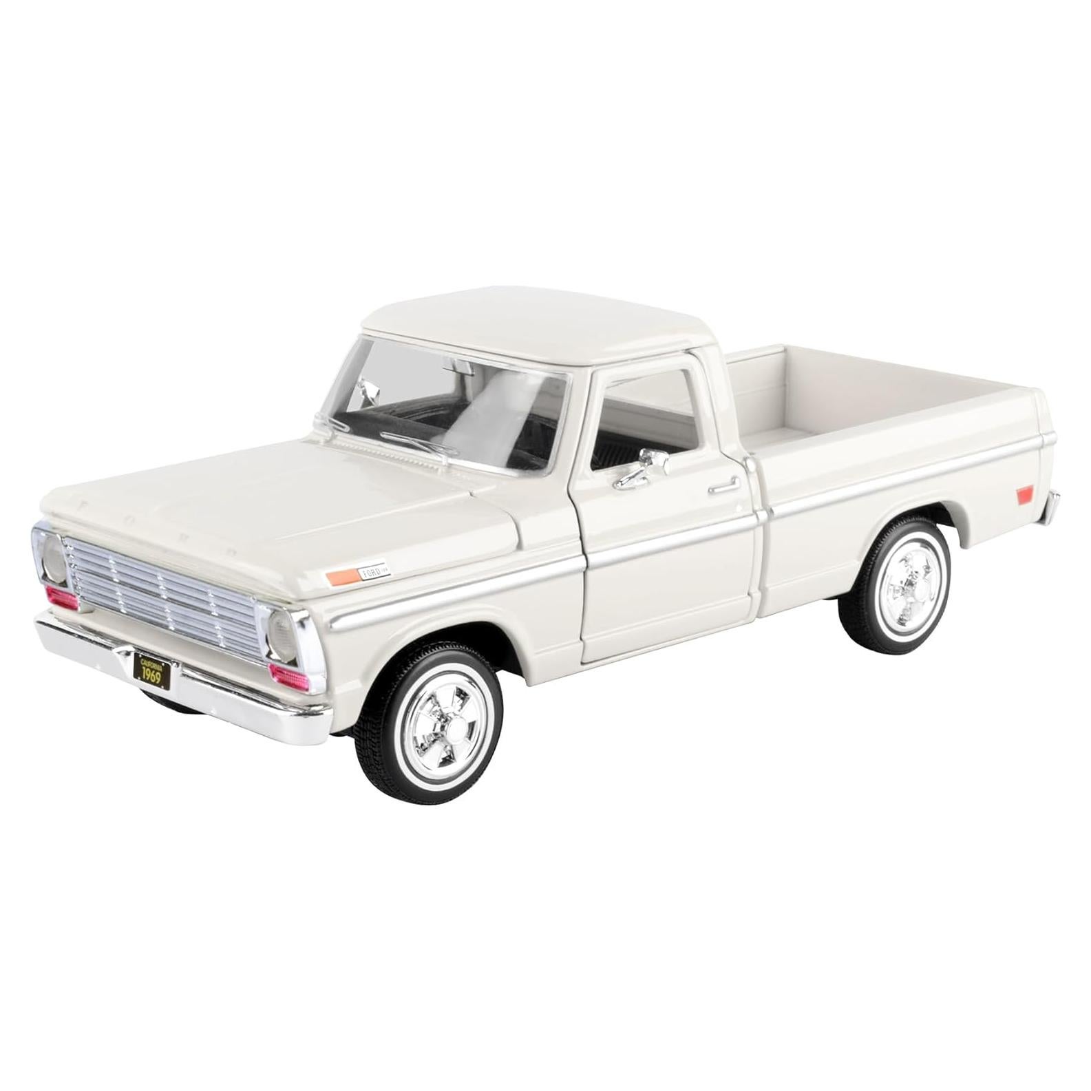 Camioneta F-100 1969 Diecast 1:24 MotorMax Blanco