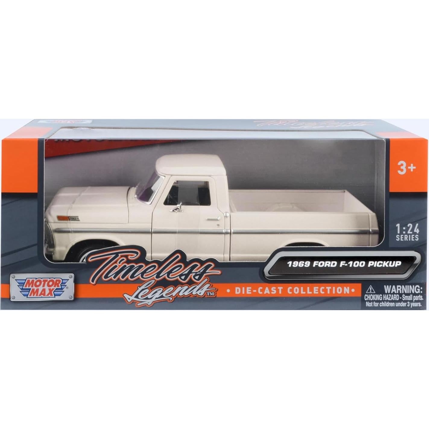 Camioneta F-100 1969 Diecast 1:24 MotorMax Blanco