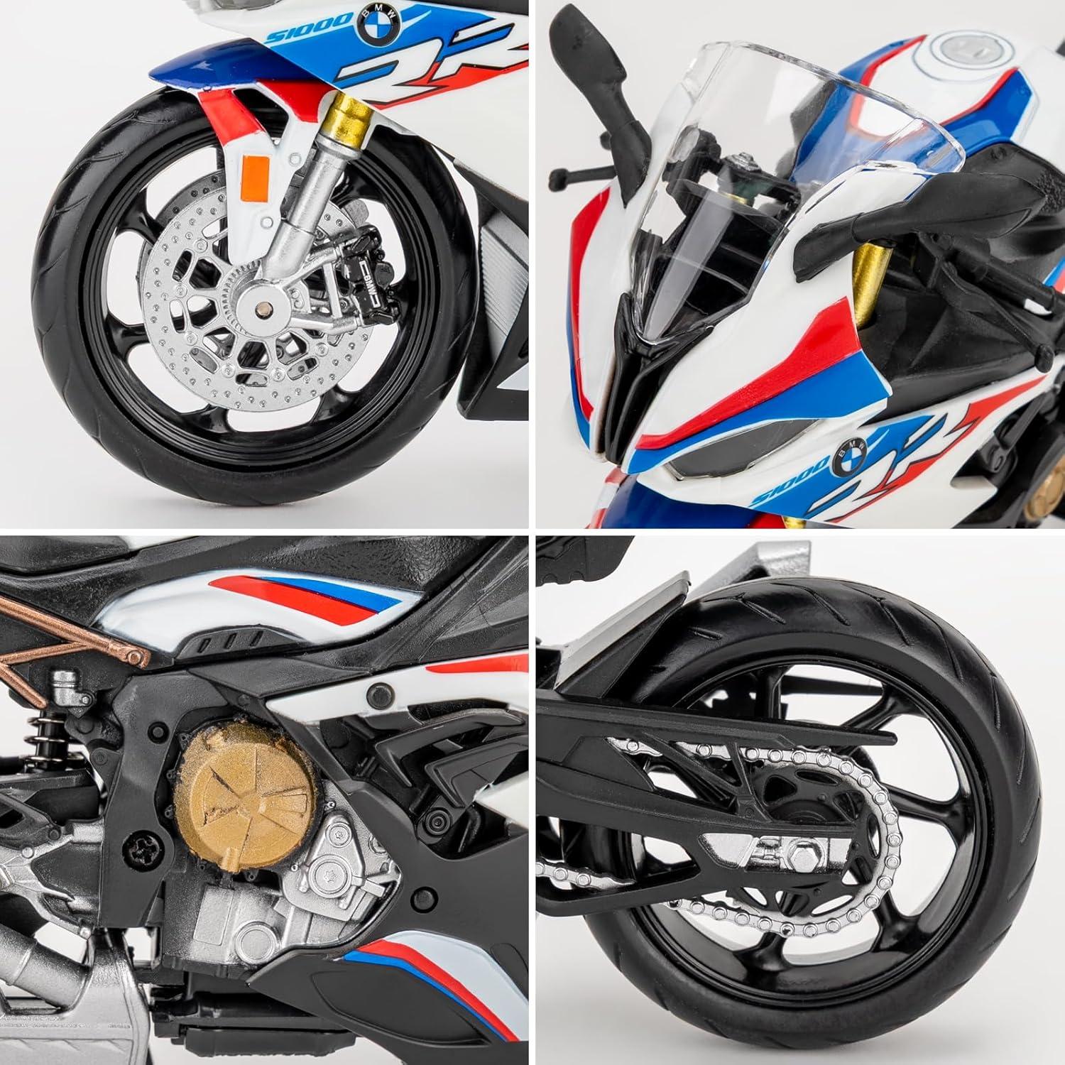 Motocicleta Diecast 1:12 BMW S1000RR Blanco RMZ City