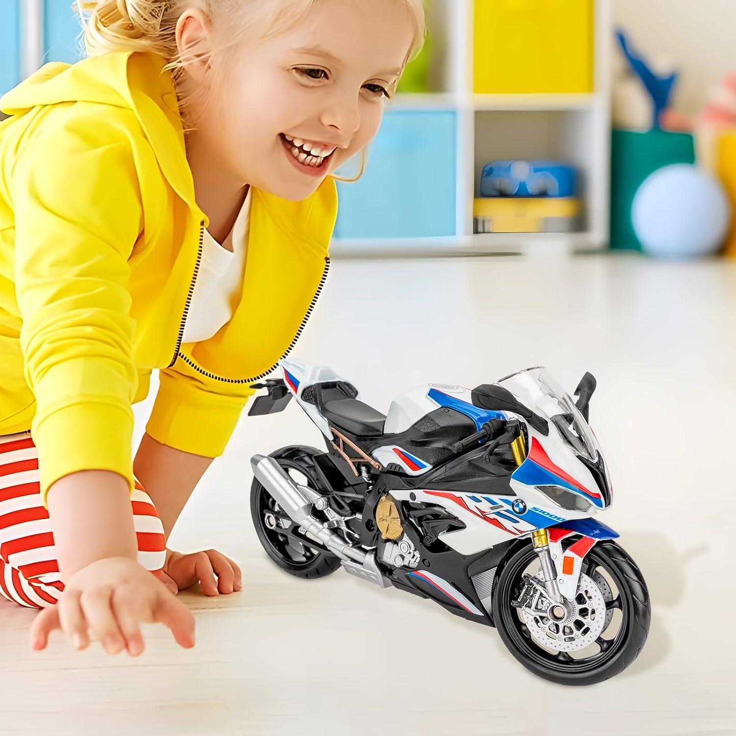 Motocicleta Diecast 1:12 BMW S1000RR Blanco RMZ City