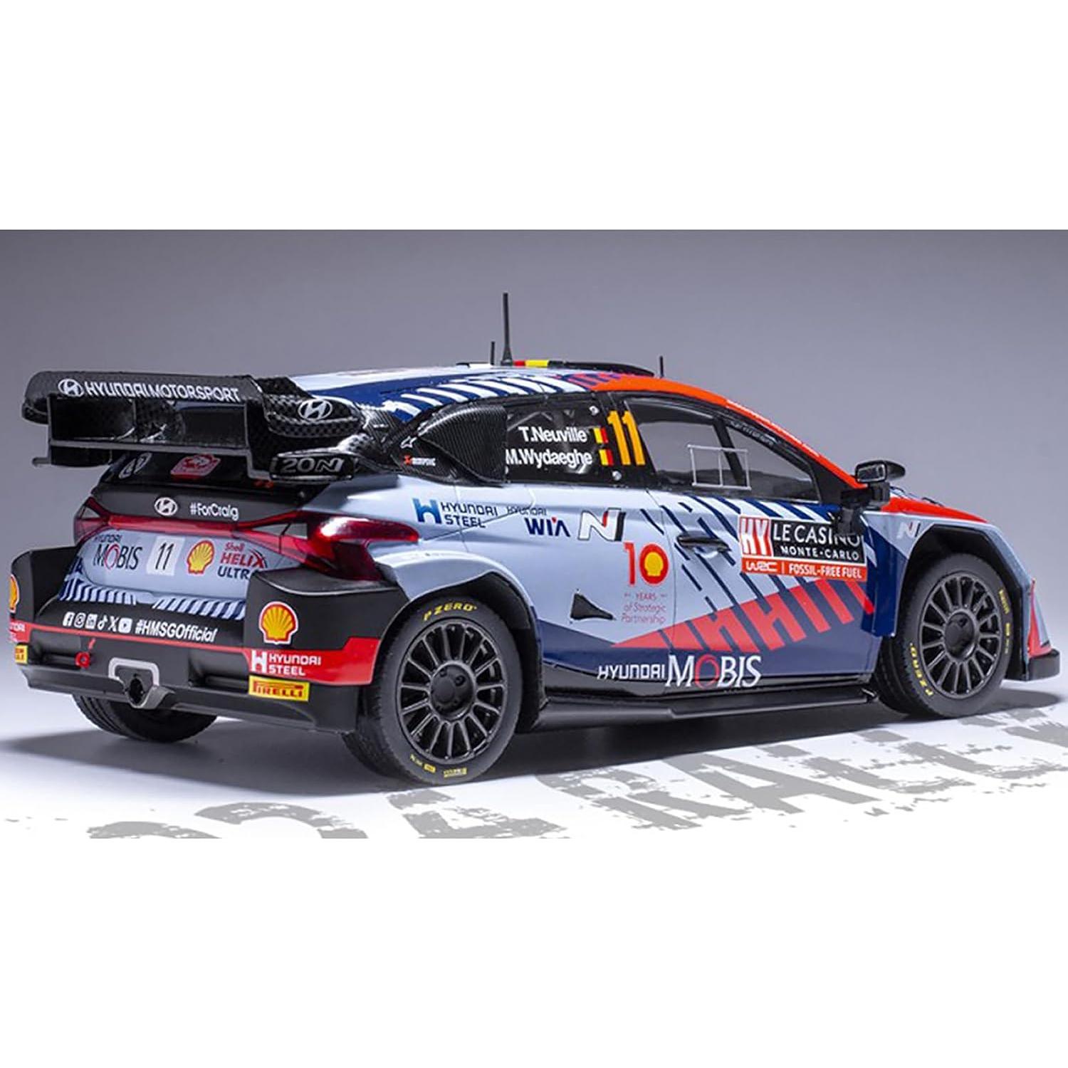 Modelo de Coche Diecast IXO i20 N Rally1 Thierry Neuville 1/18