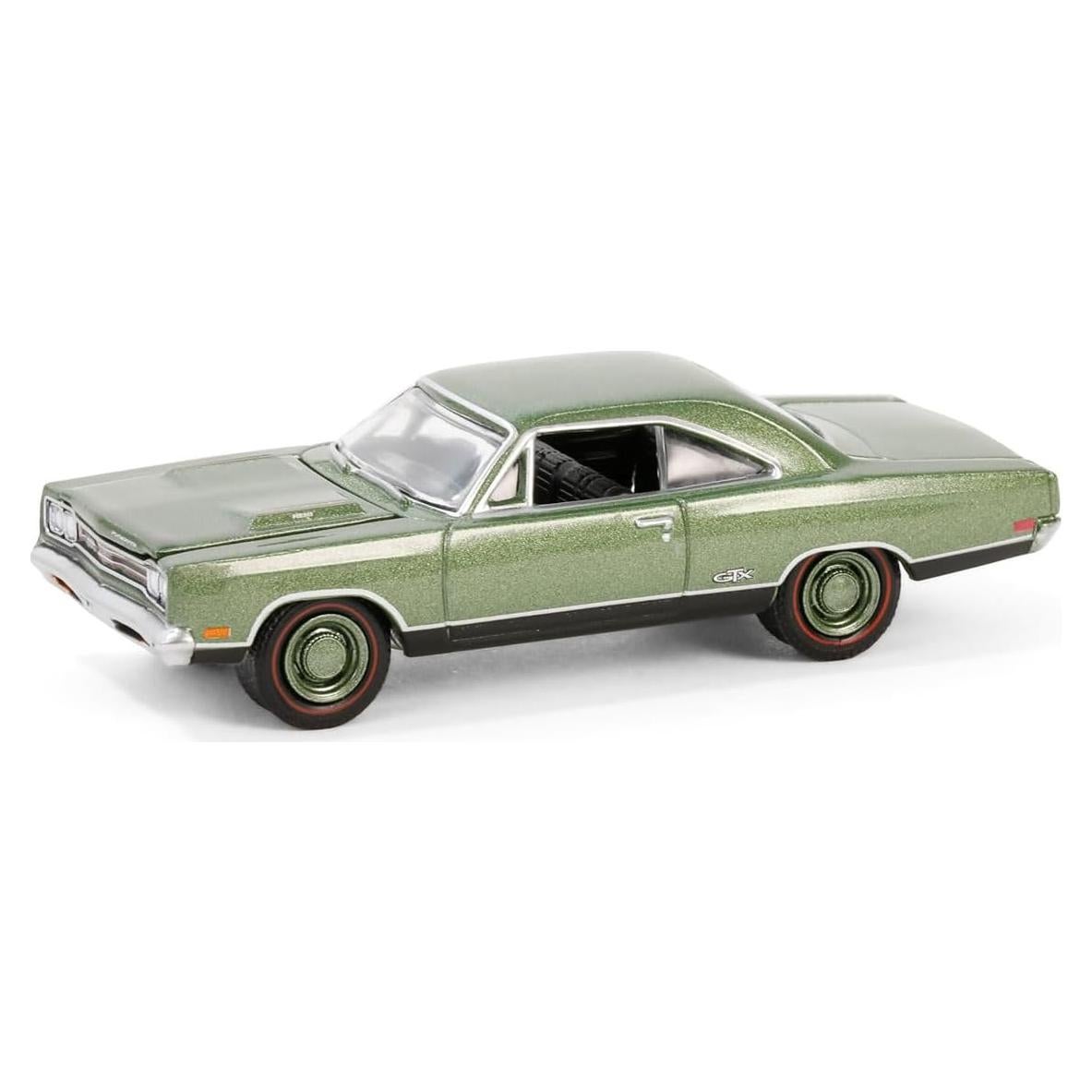 Modelo Diecast 1:64 Camión 1969 Plymouth HEMI GTX Verde
