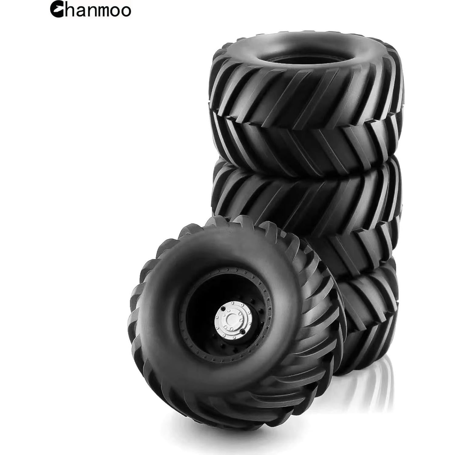 Neumáticos RC 1/10 Chanmoo para Camión Monstruo 4 Pcs