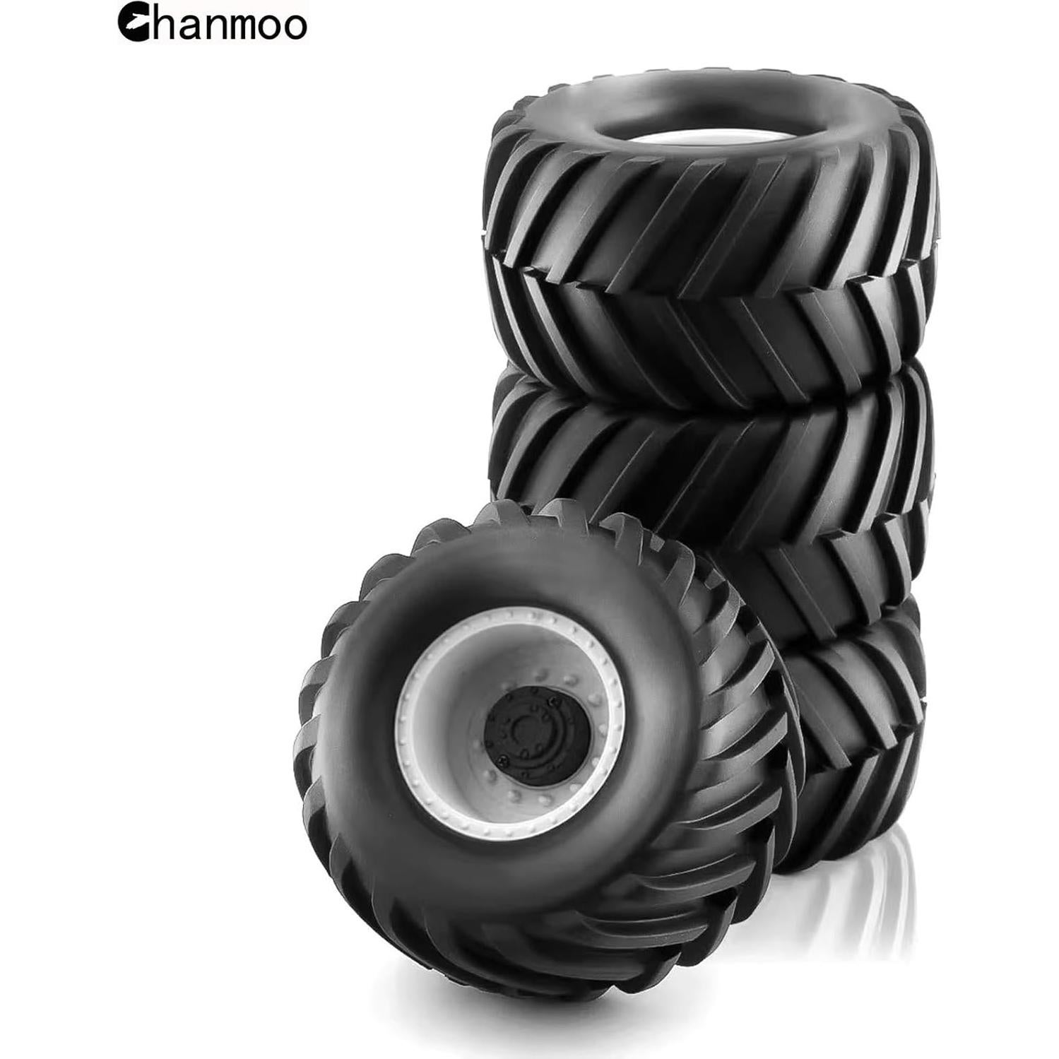 Neumáticos RC 1/10 Chanmoo para Camión Monstruo 4 Pcs