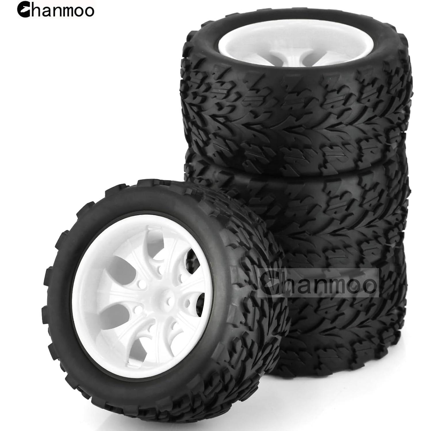 Neumáticos Off Road 1/10 Chanmoo para Camiones RC 4PCS