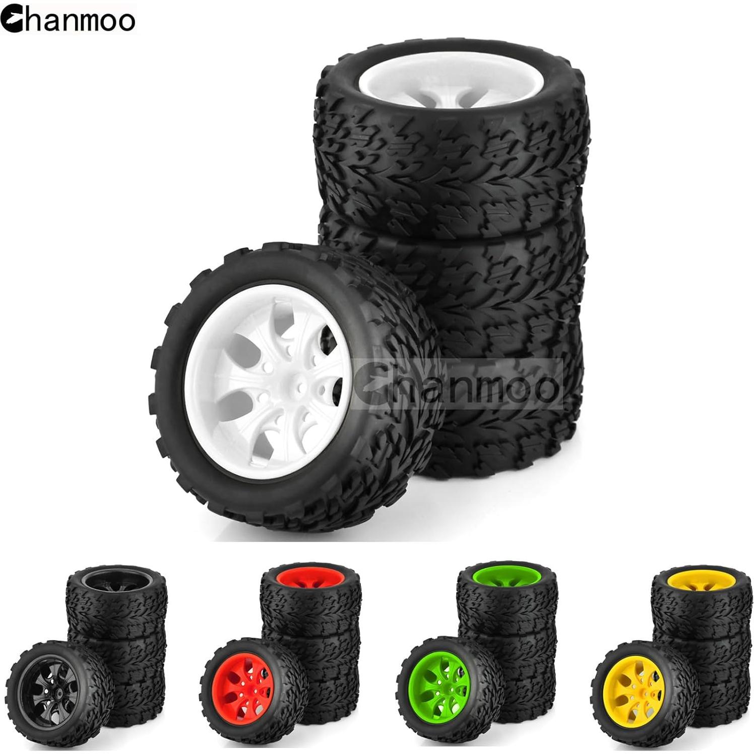 Neumáticos Off Road 1/10 Chanmoo para Camiones RC 4PCS
