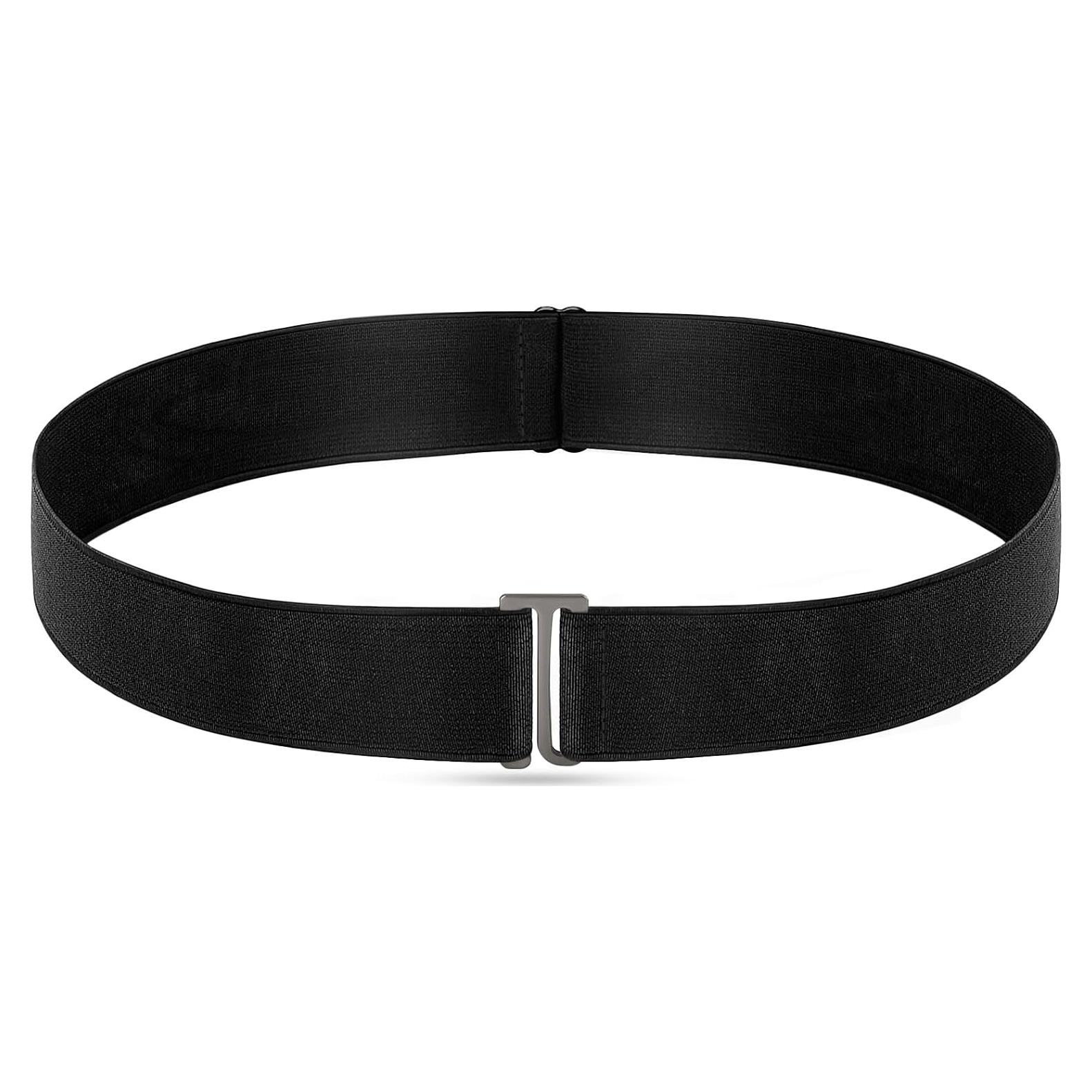 Cinturón Elástico Invisible Negro para Mujeres y Hombres