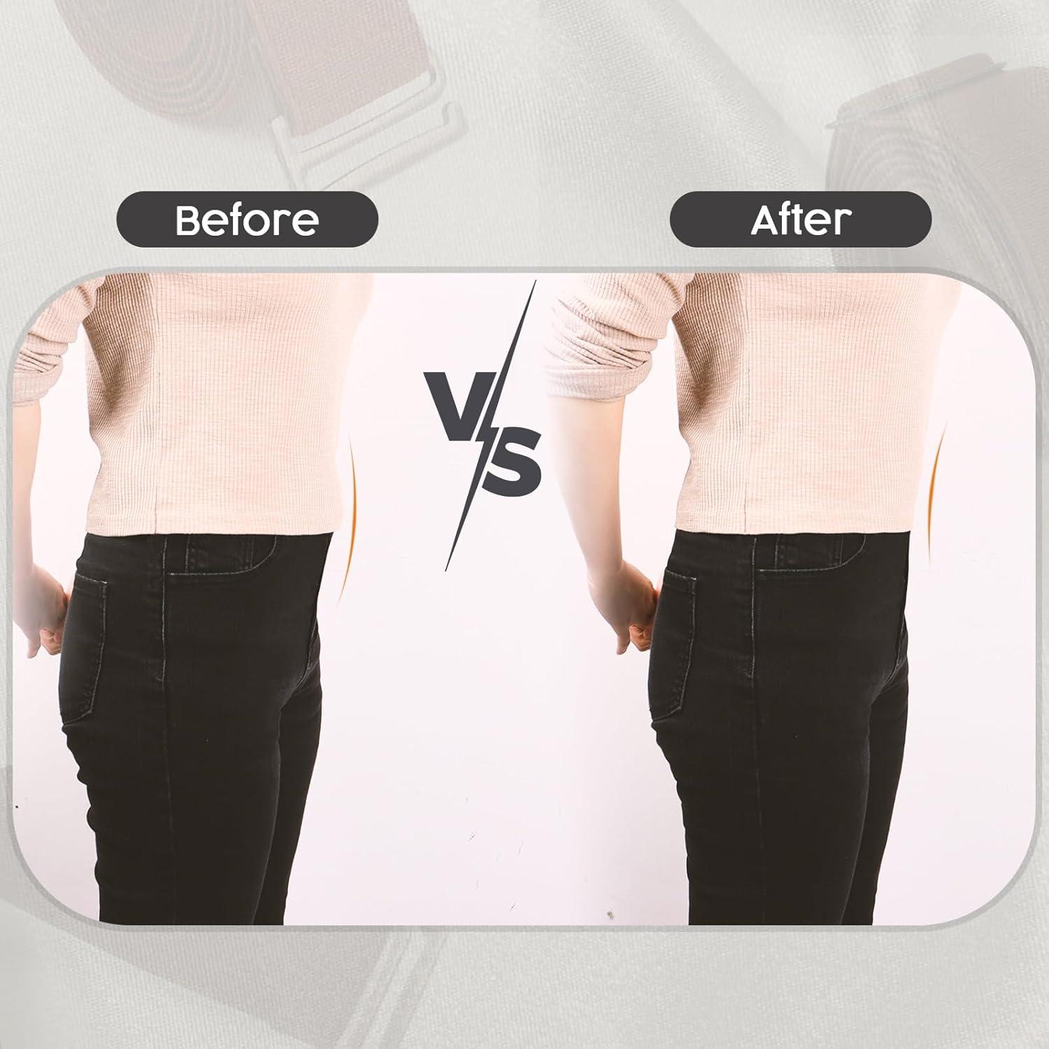 Cinturón Elástico Invisible Negro para Mujeres y Hombres