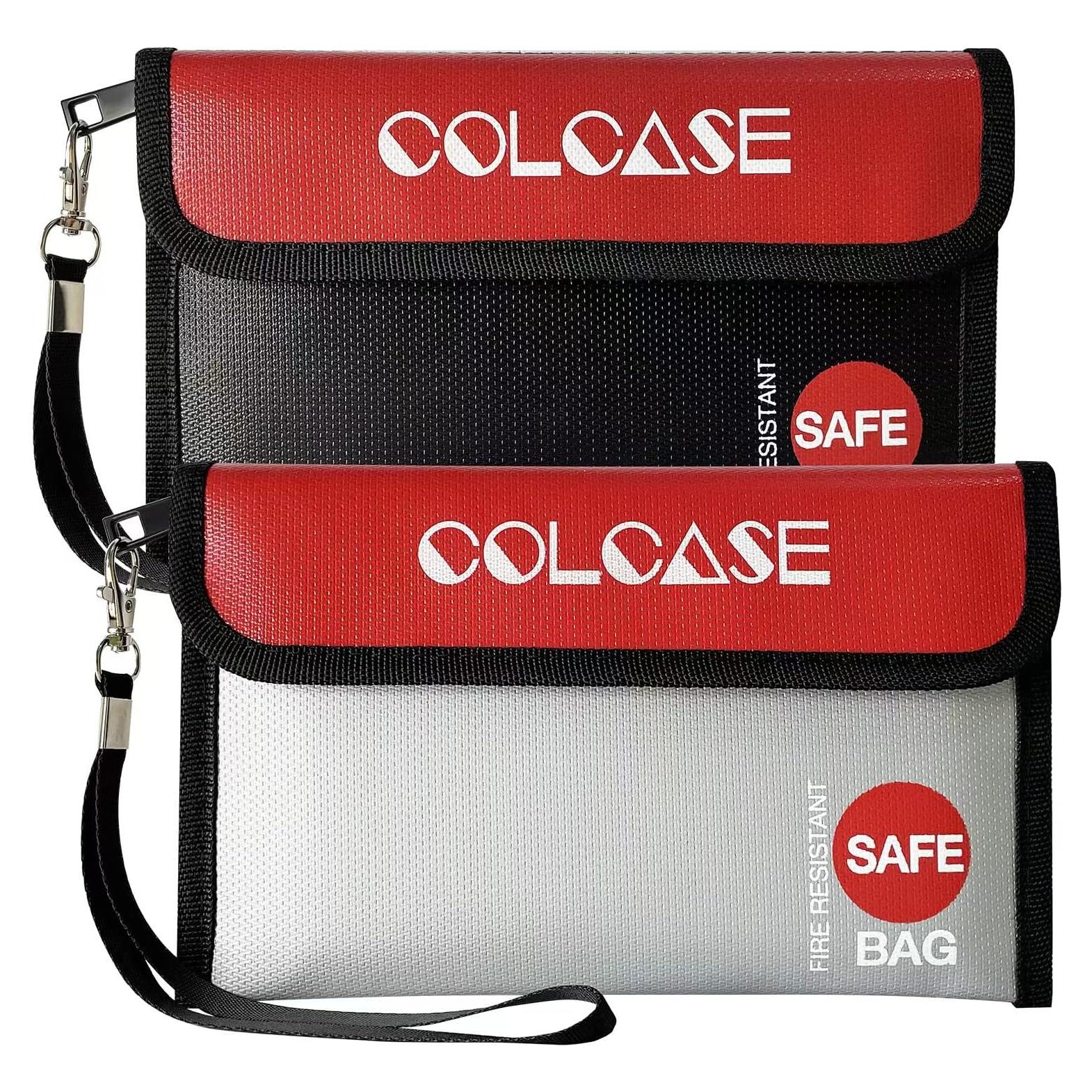 Bolsa de Dinero a Prueba de Fuego COLCASE 21x12 cm 2 Piezas