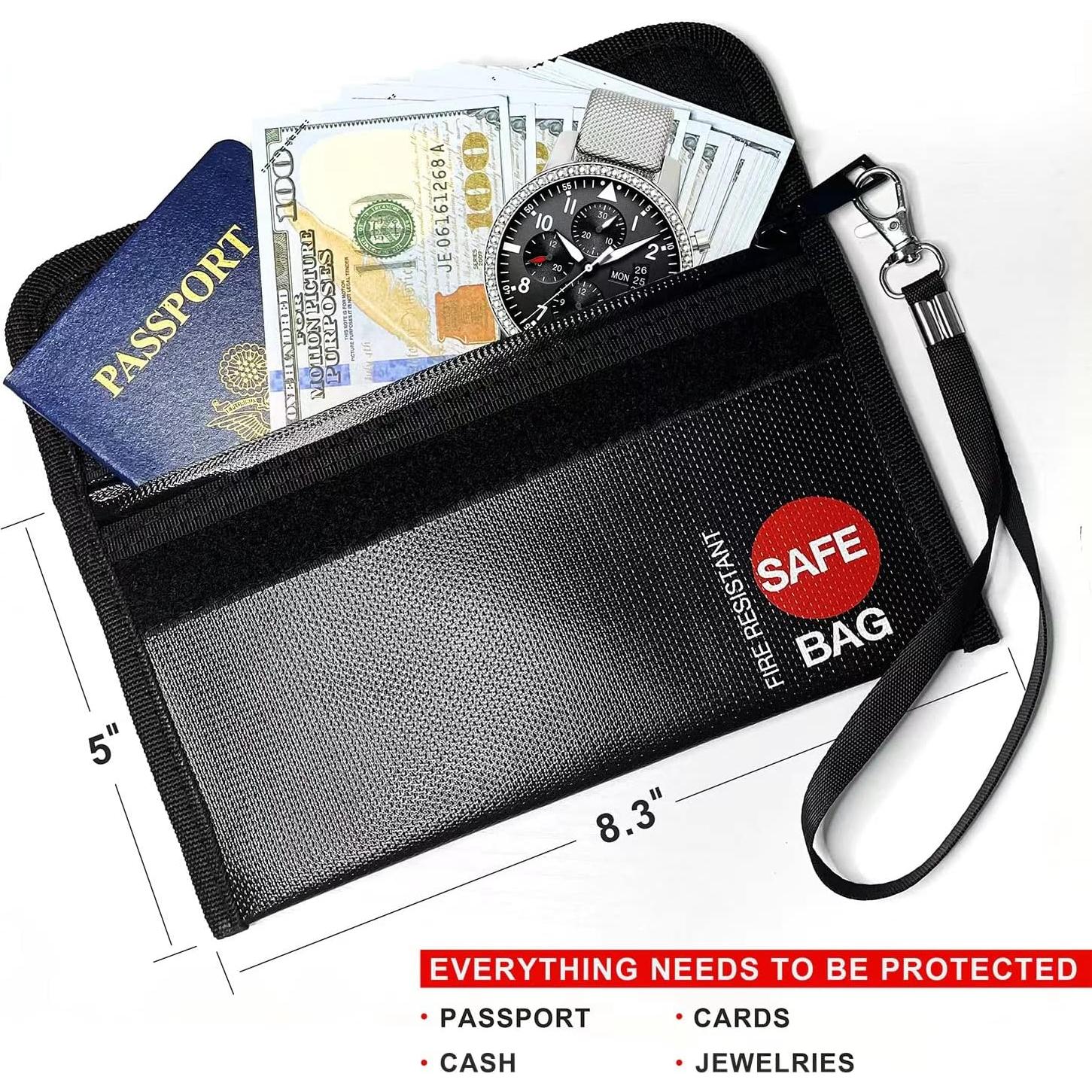 Bolsa de Dinero a Prueba de Fuego COLCASE 21x12 cm 2 Piezas