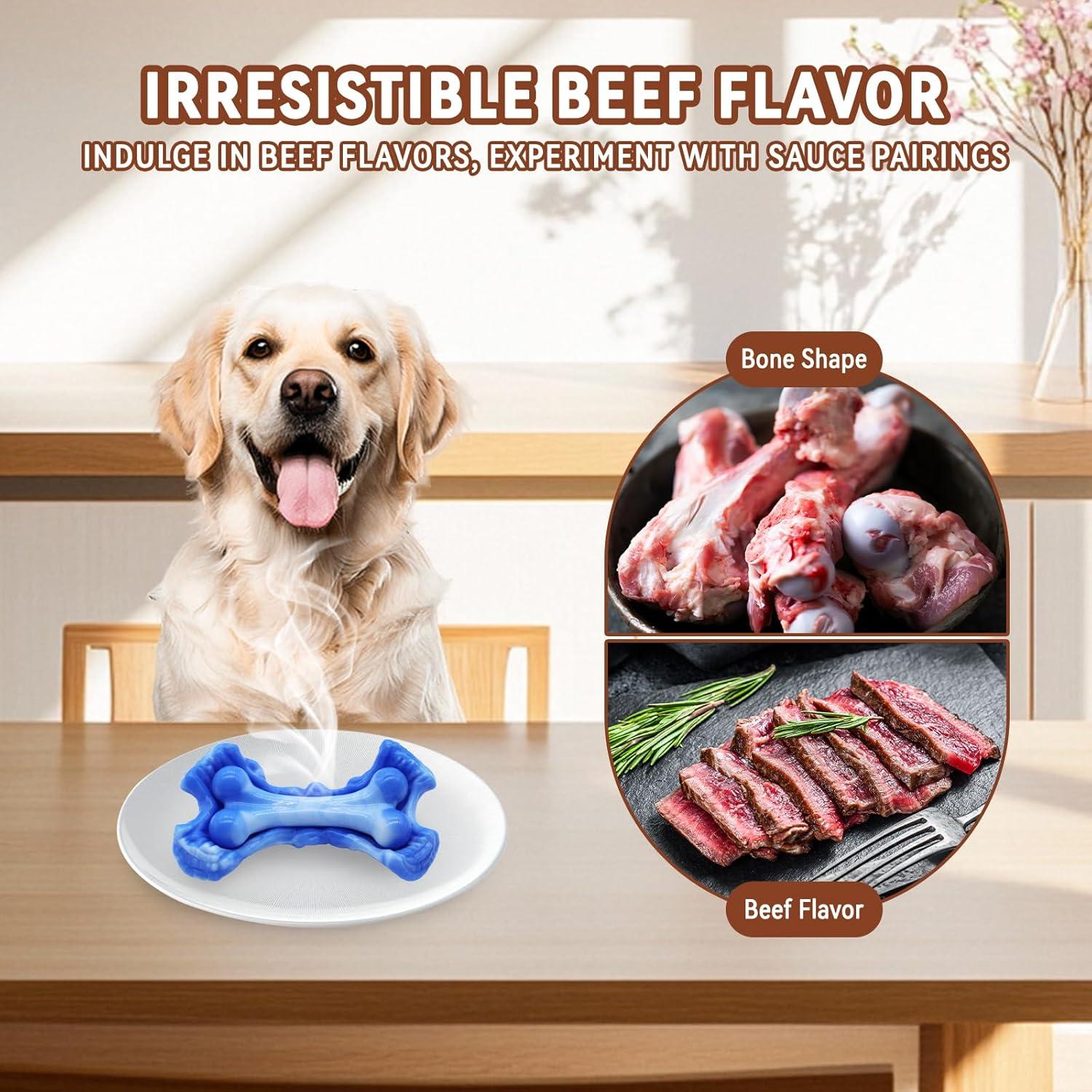 Juguete para perros resistente Magicorange hueso nylon 19cm azul