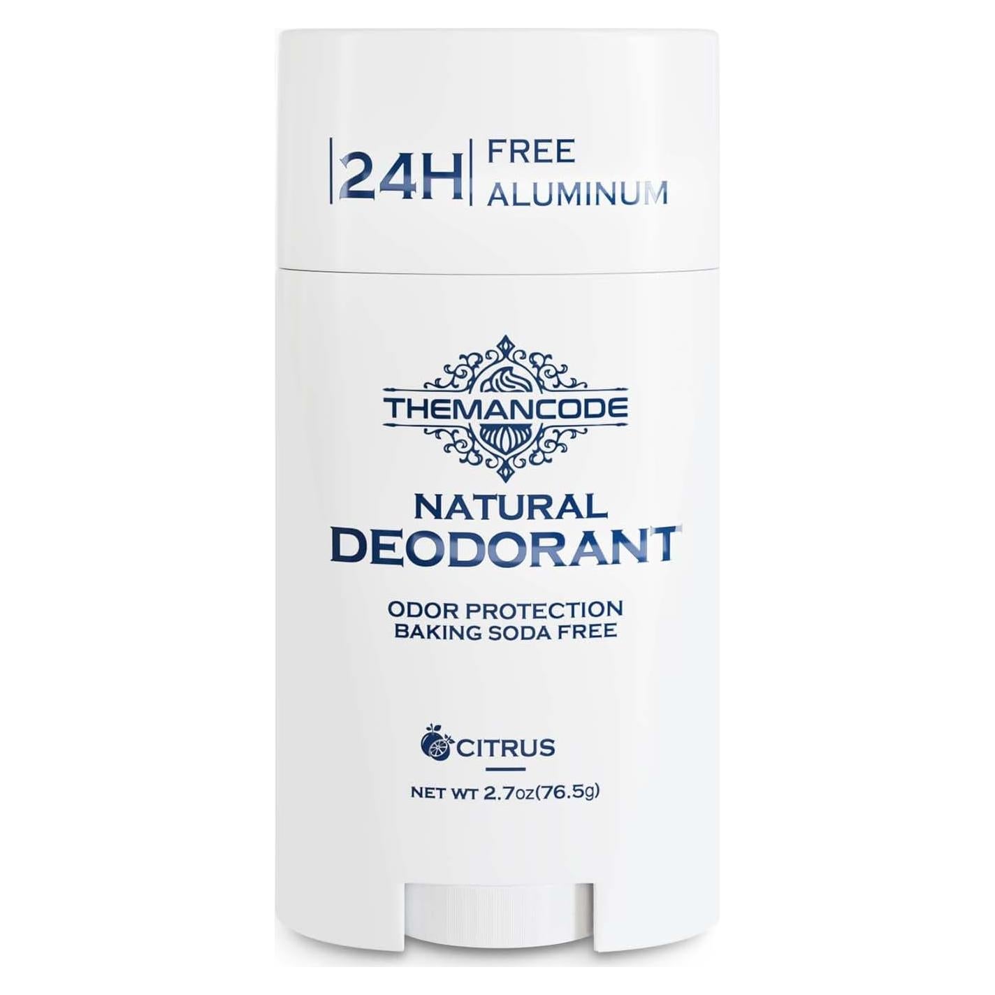 Desodorante en Barra THEMANCODE Cítricos Frescos 76 g Sin Aluminio