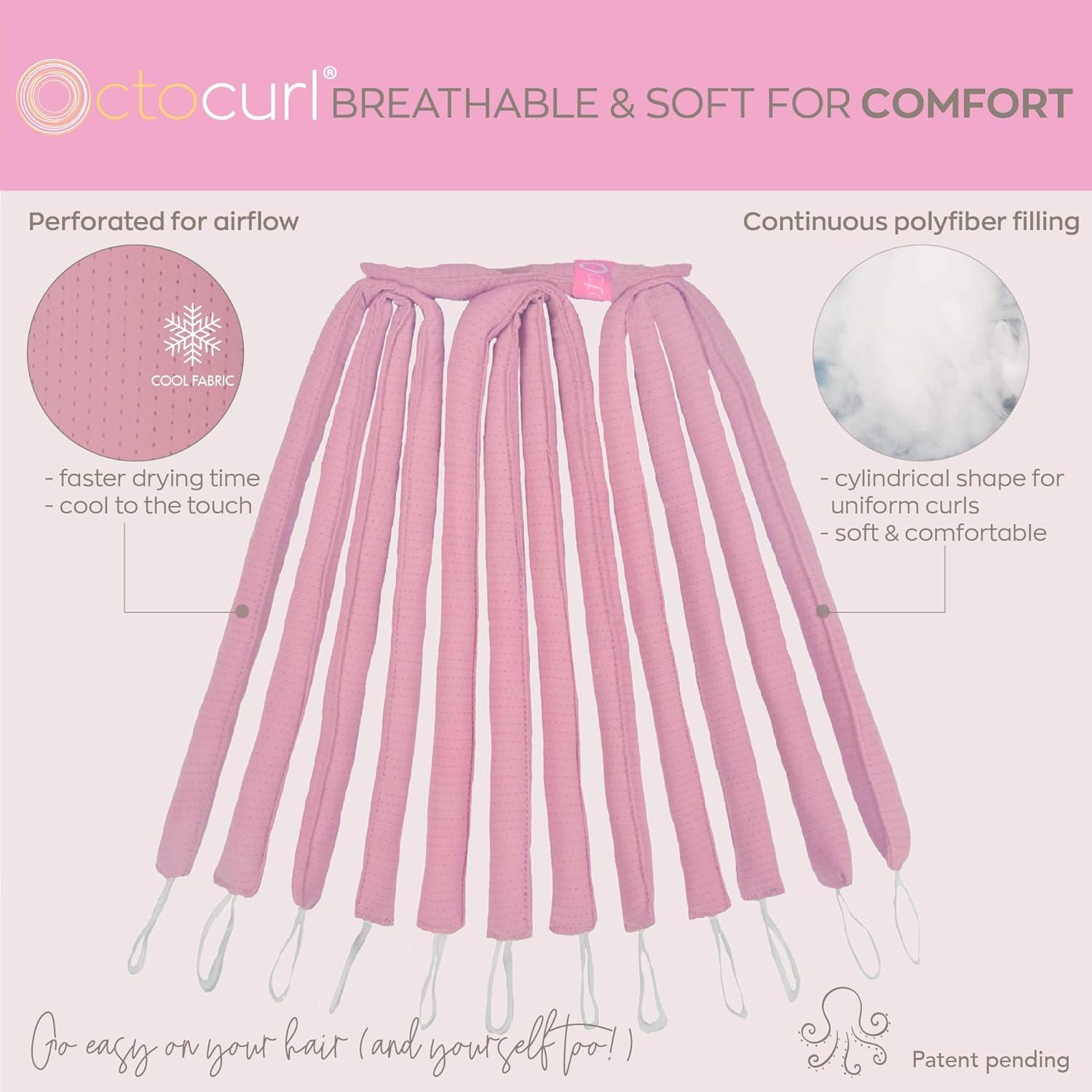 Rizador de Cabello Sin Calor QMax - Octocurl Malva 30 cm