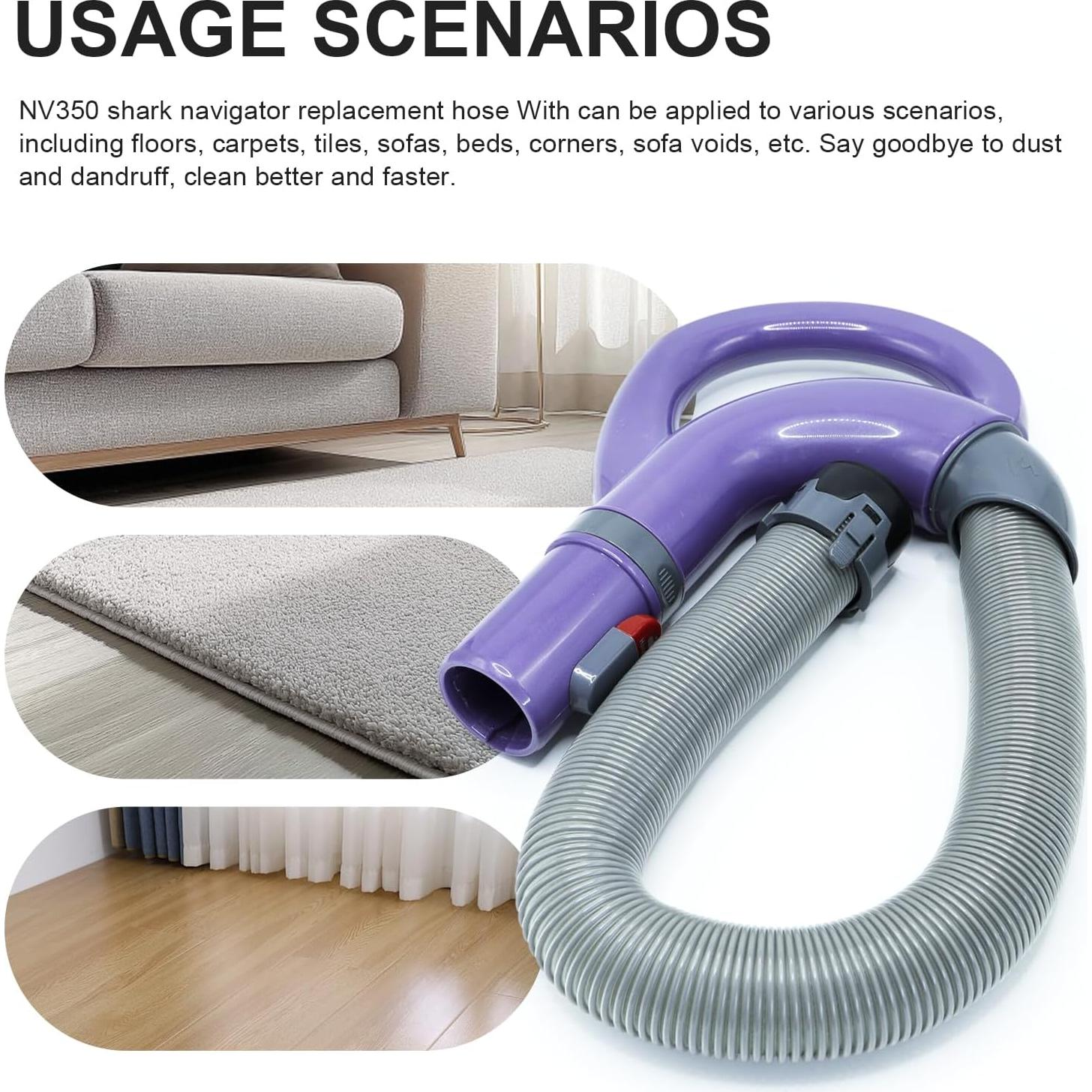 Mango de Manguera de Reemplazo Shark NV350 NV360 Púrpura