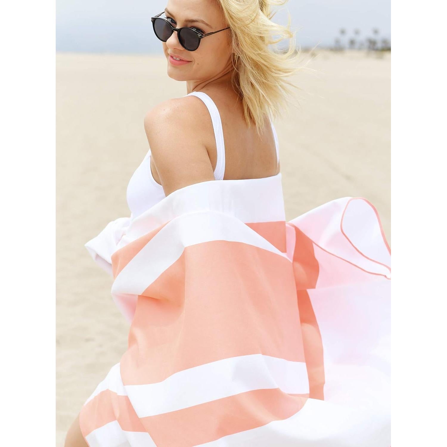 Toalla de Playa Microfibra Coral Laguna Beach 90x190 cm