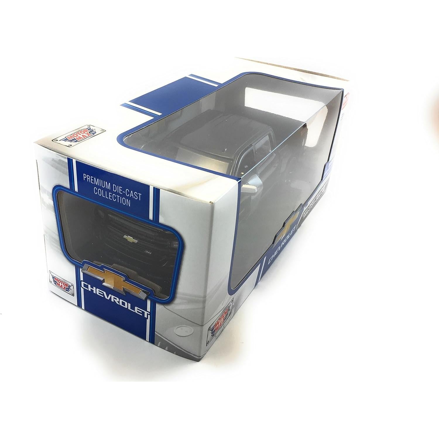 Coche Diecast 1:24 Motor Max Chevy Silverado 2017 Negro