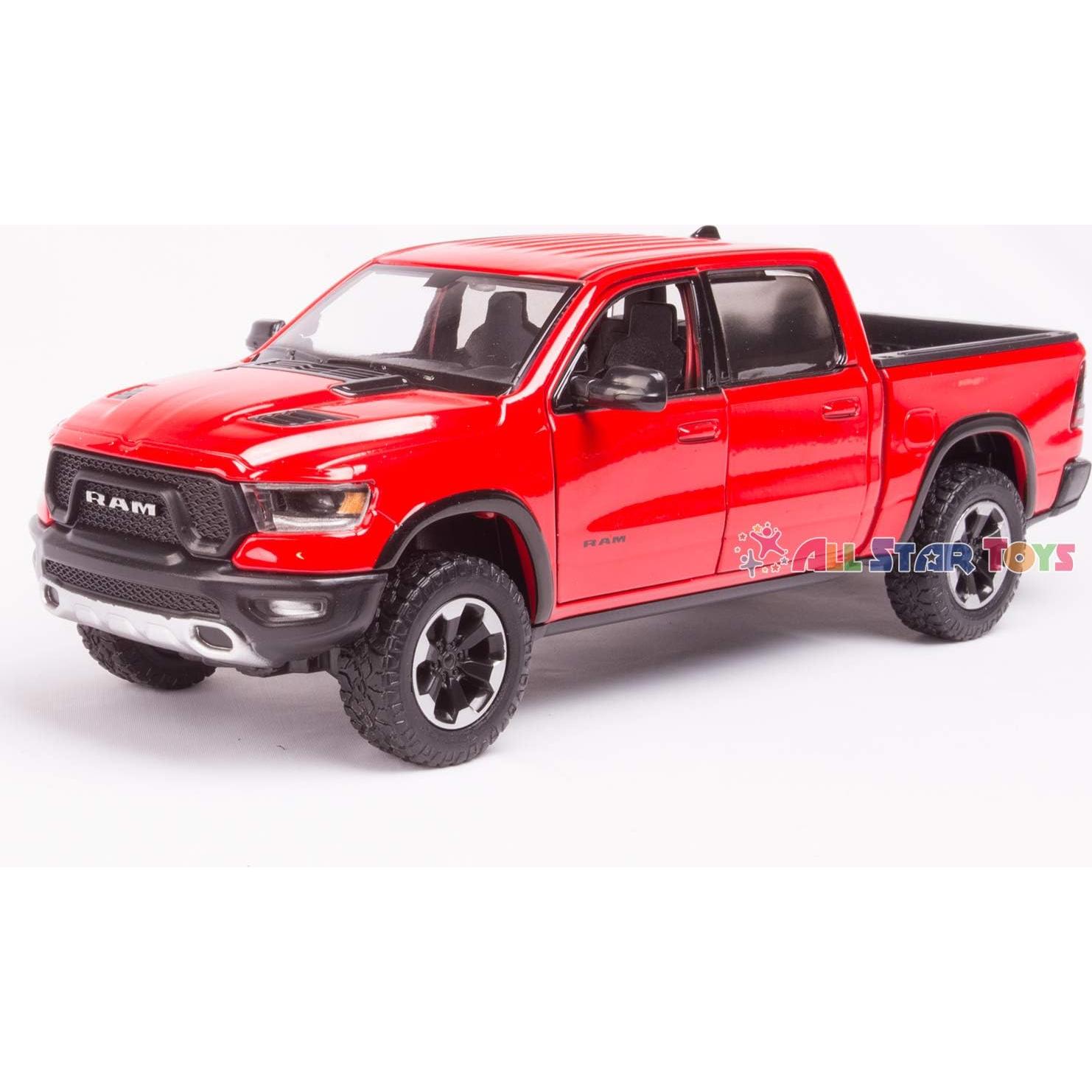 Modelo de Coche Diecast 2019 RAM 1500 Rebel Rojo 1/27 Motormax