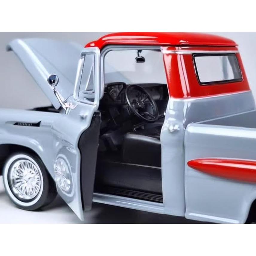 Camión Pickup Fleetside Apache 1958 Motormax 1/24 Diecast