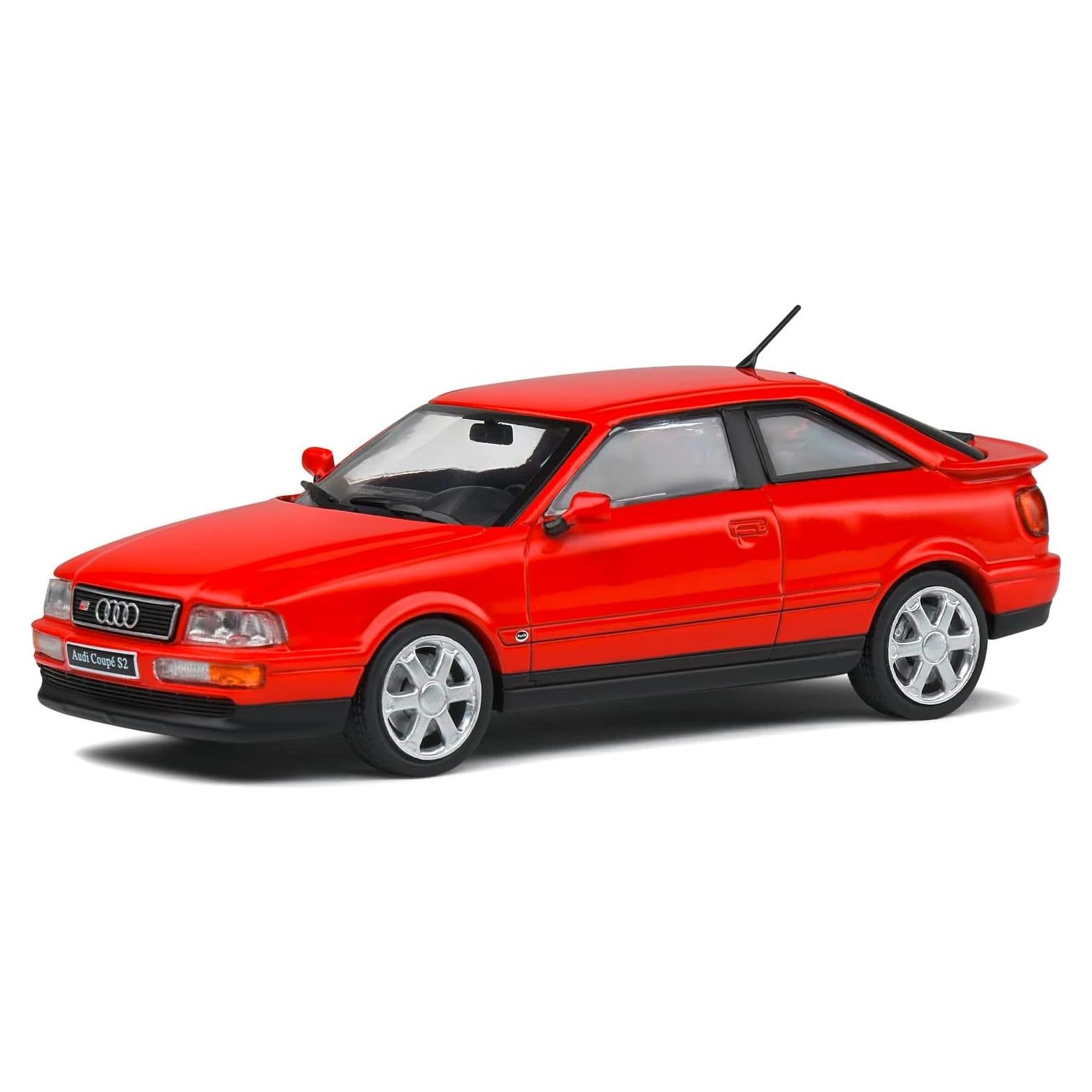 Modelo de Coche Sólido 1:43 Audi S2 Coupe Rojo 1993