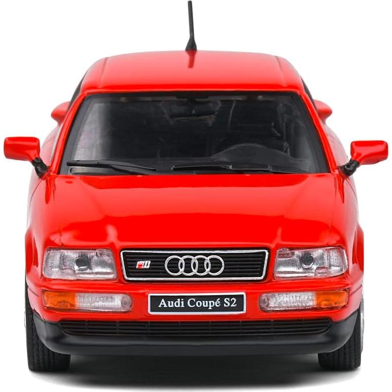 Modelo de Coche Sólido 1:43 Audi S2 Coupe Rojo 1993