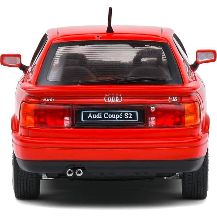 Modelo de Coche Sólido 1:43 Audi S2 Coupe Rojo 1993